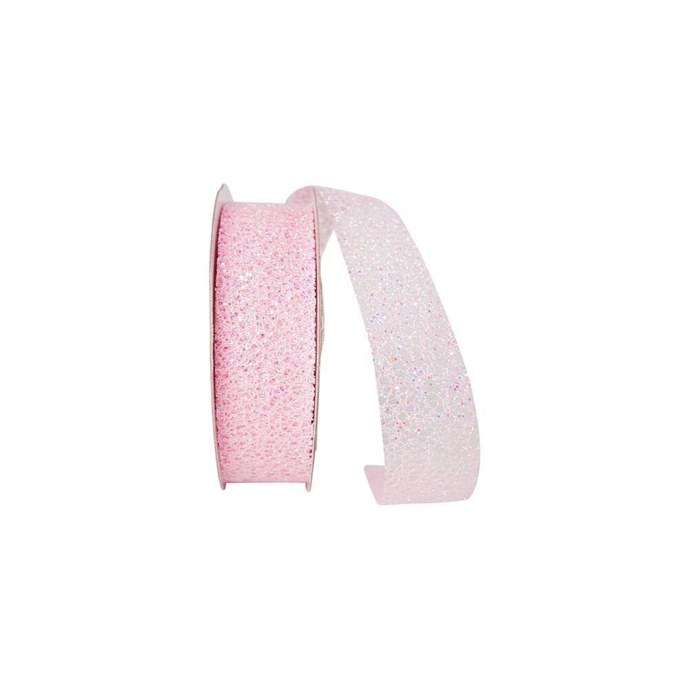 The Ribbon Roll 1.5" x 25yd. Glitter Web Mesh Ribbon