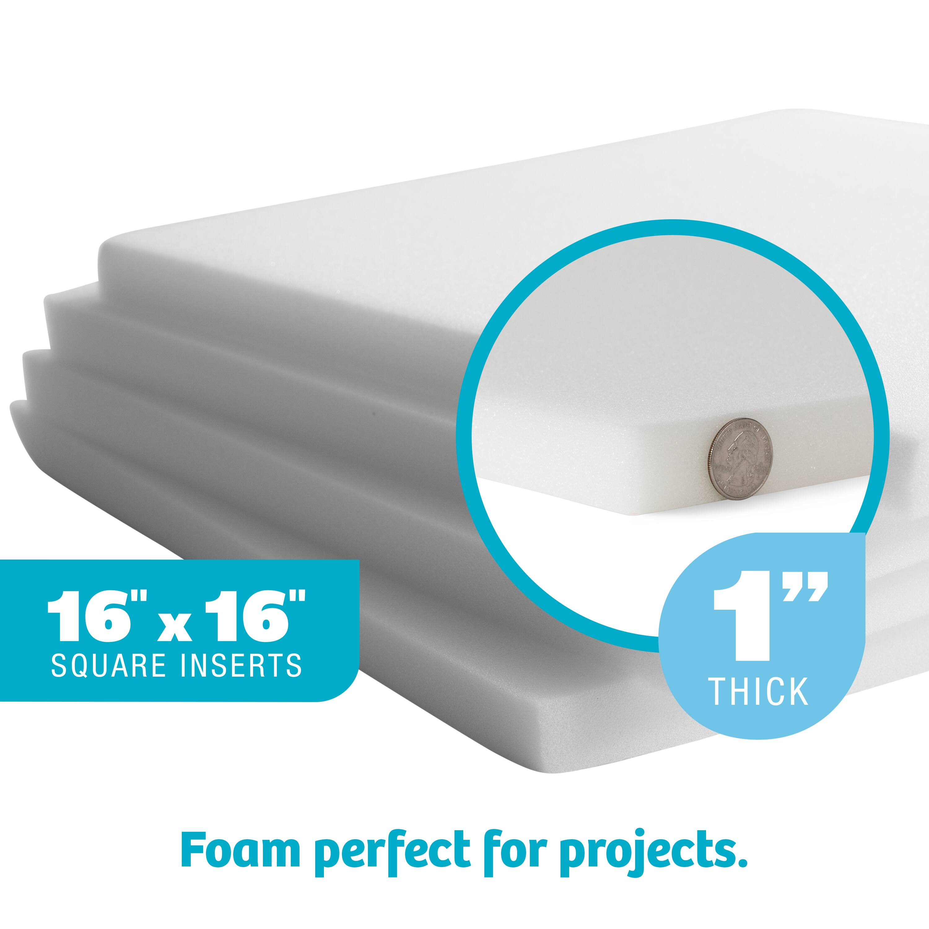 8 Packs: 4 ct. (32 total) Fairfield™ 16" x 16" x 1" Project Foam Inserts