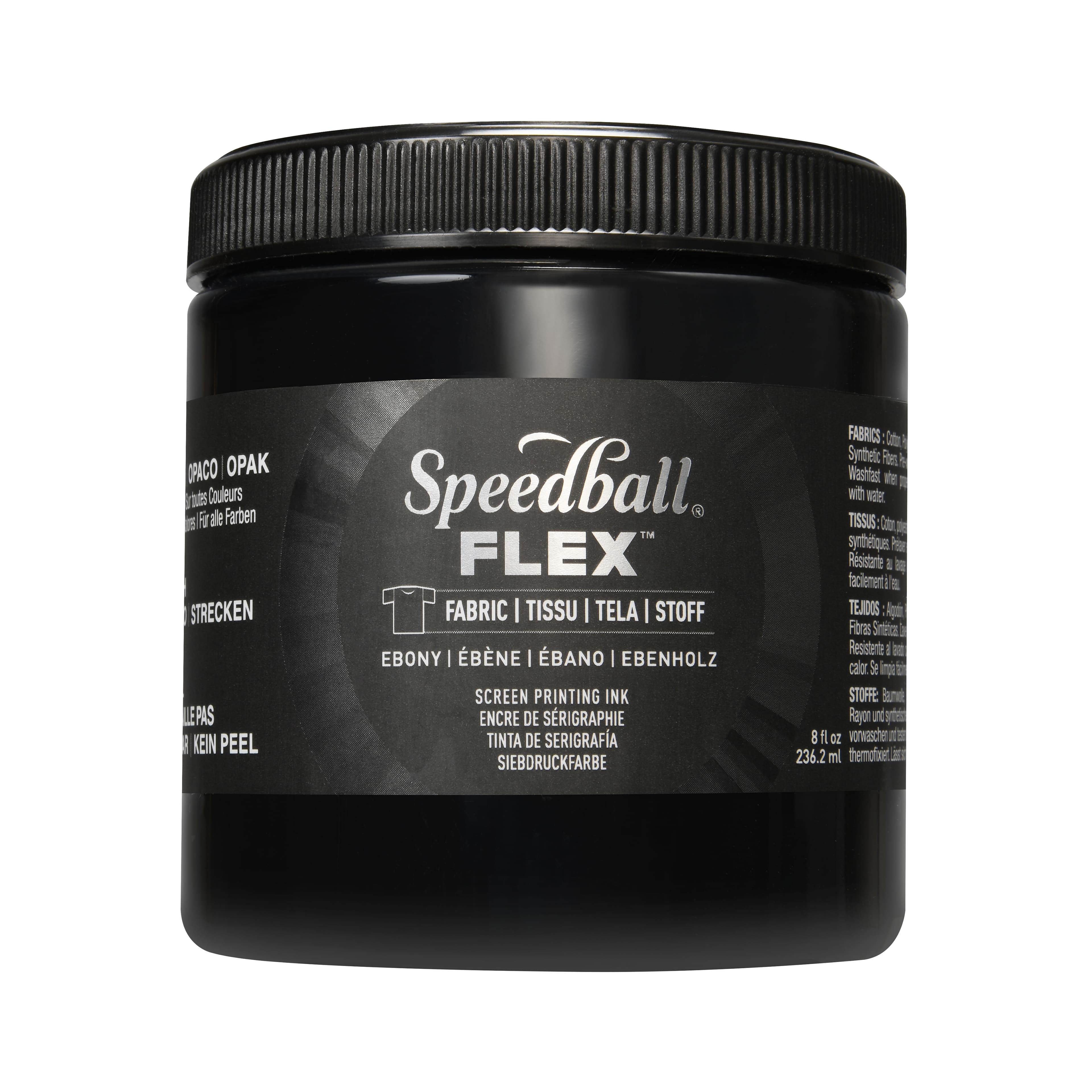 6 Pack: Speedball® Flex™ 8oz. Ebony Fabric Screen Printing Ink