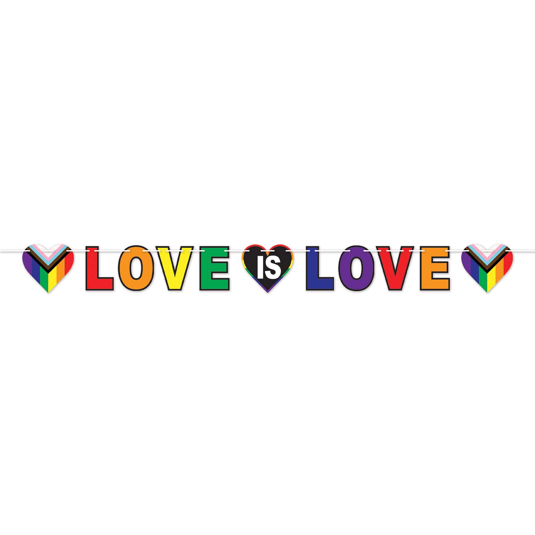 Beistle 7ft. Love Is Love Pride Streamer