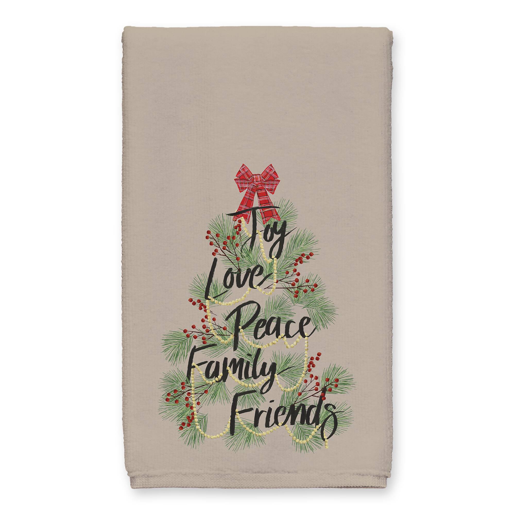Christmas Word Tree Tea Towel Set