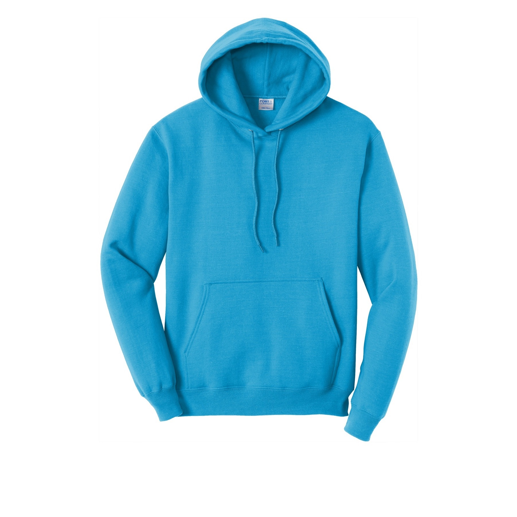 Port & Company® Neon Core Fleece Pullover Hooded Sweatshirt