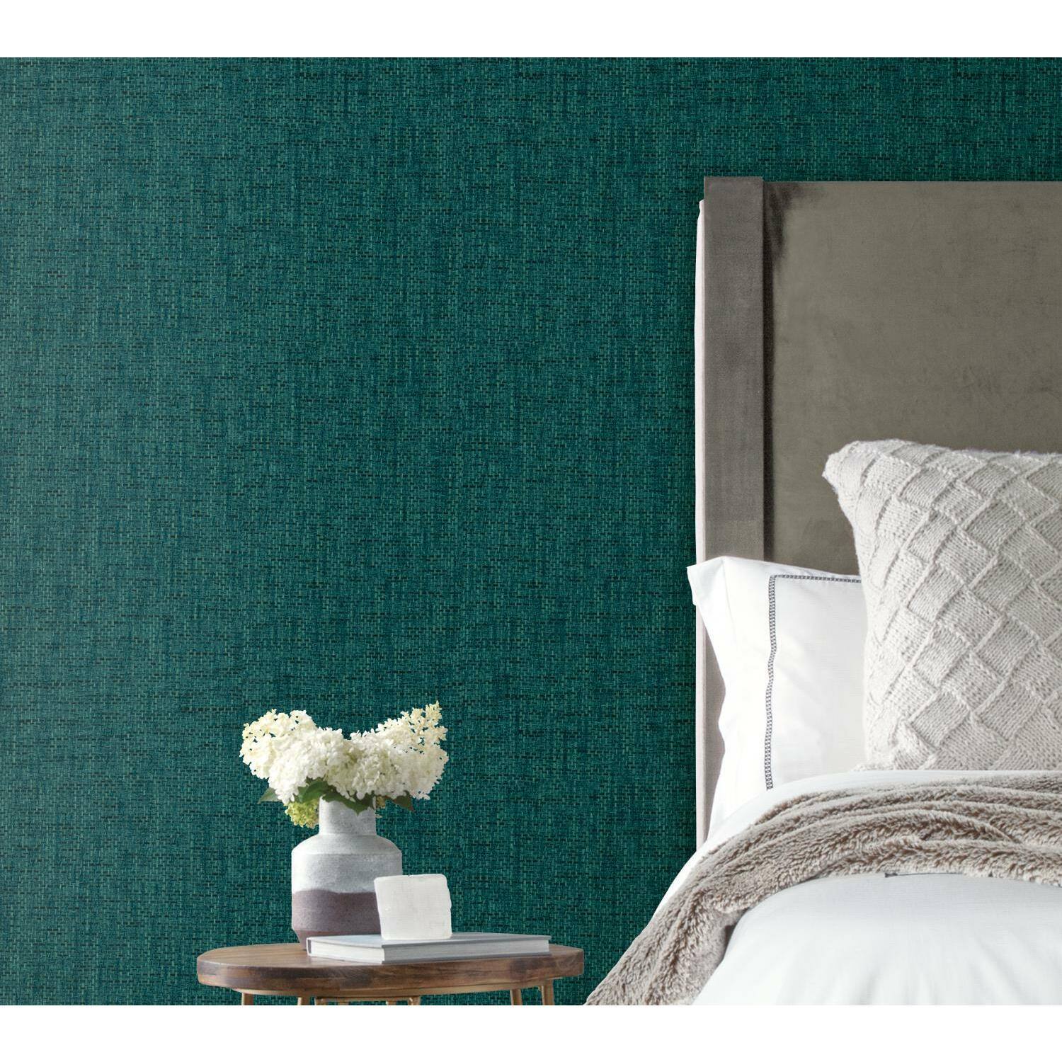 RoomMates Faux Grasscloth Weave Peel & Stick Wallpaper