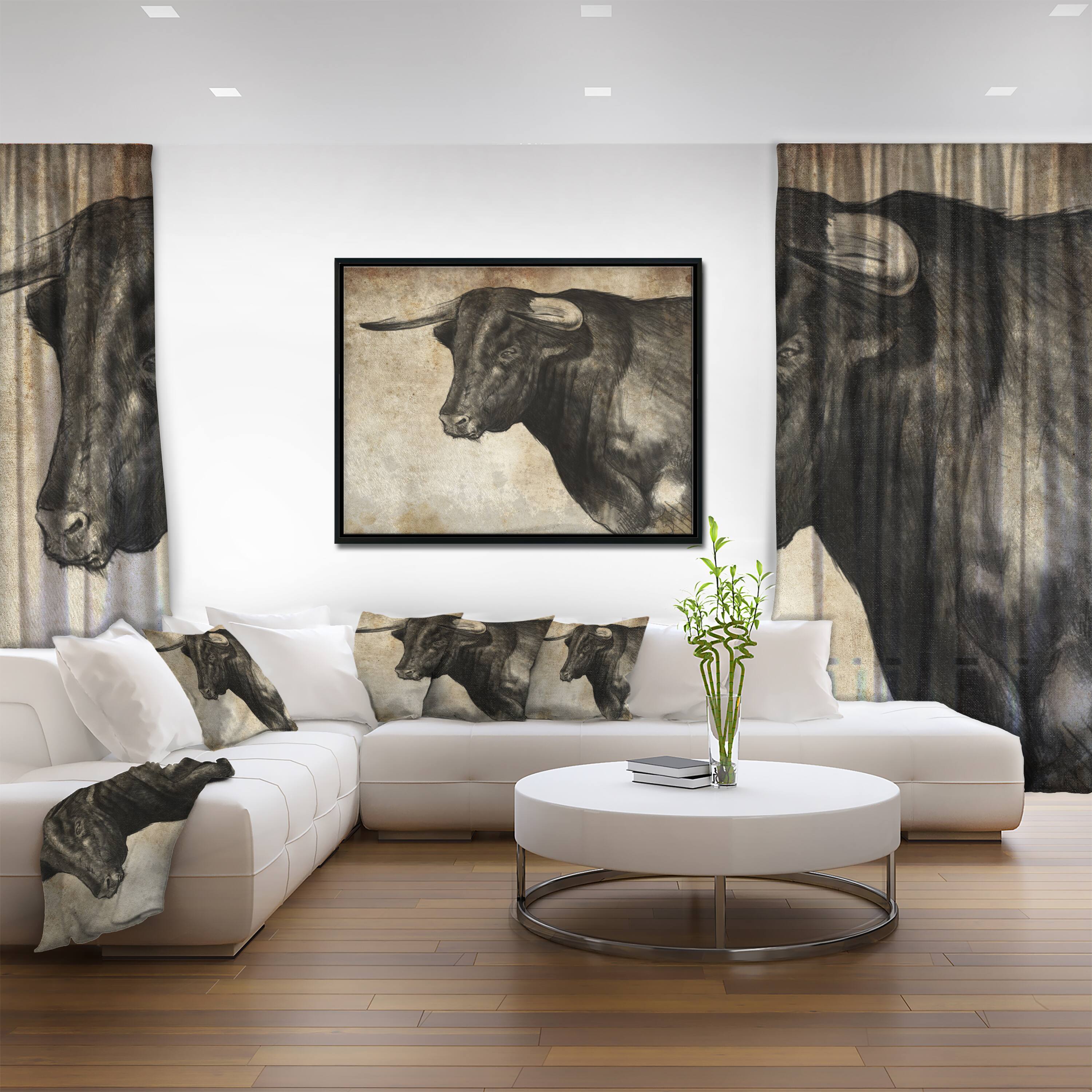 Designart - Spanish Bull Sketch