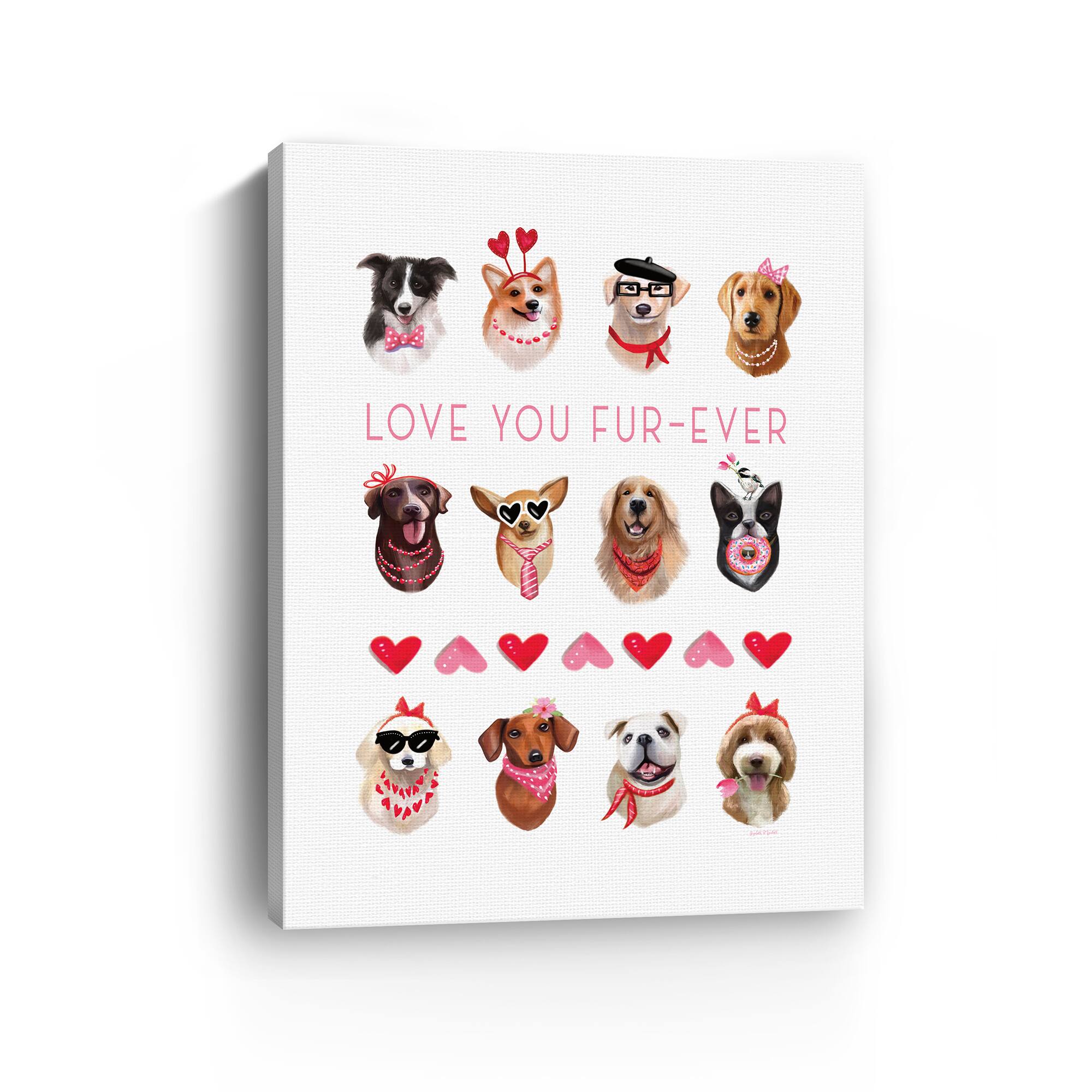 Love You Fur-ever Canvas Giclée Art