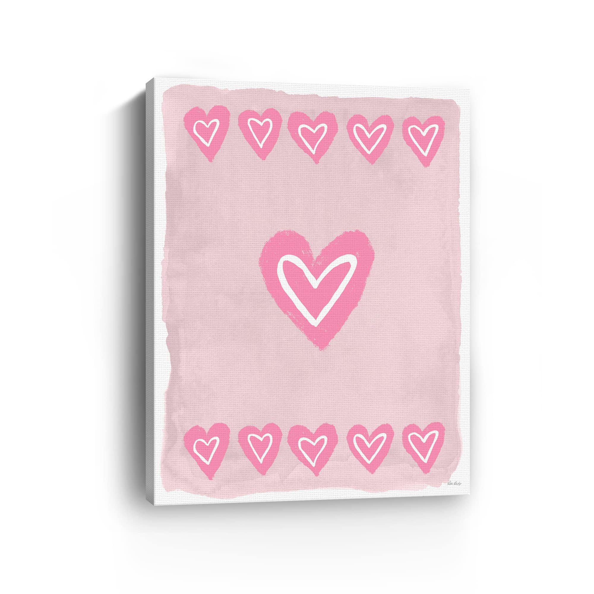 Heart Row Canvas Giclée Art