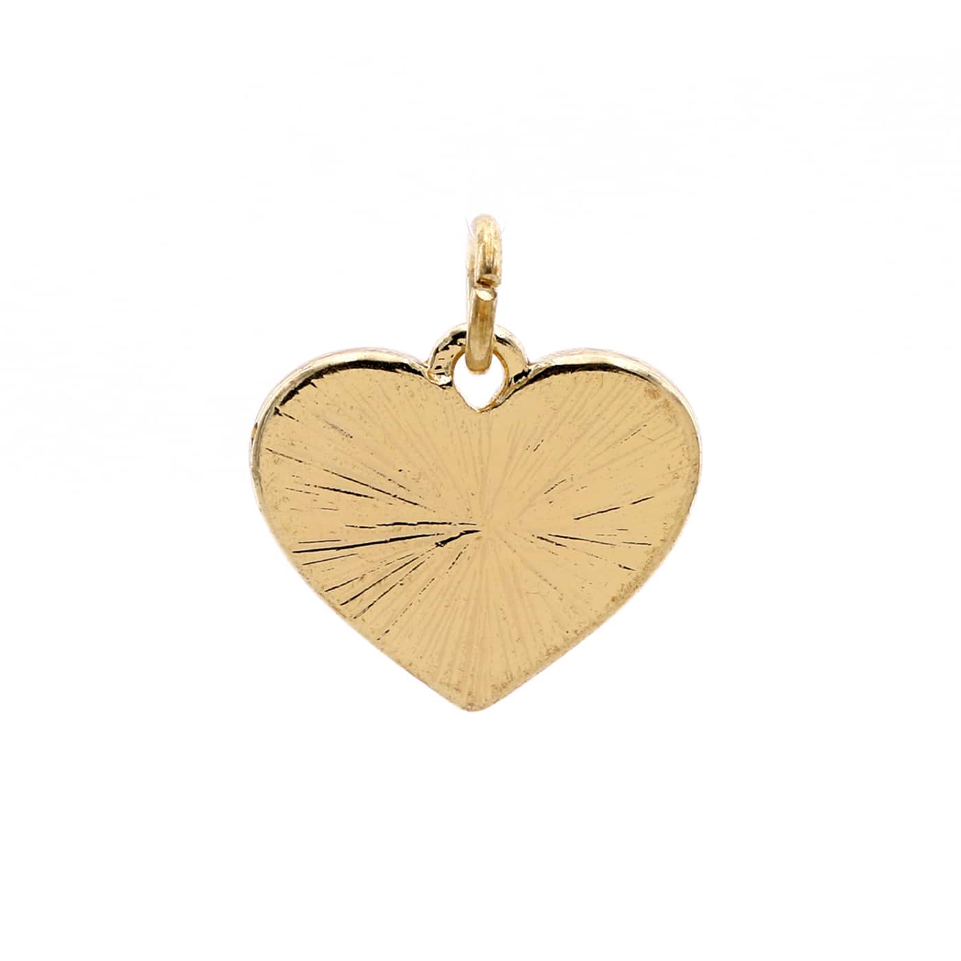 12 Pack: Charmalong™ 14K Gold-Plated Pavé Heart Charm by Bead Landing™
