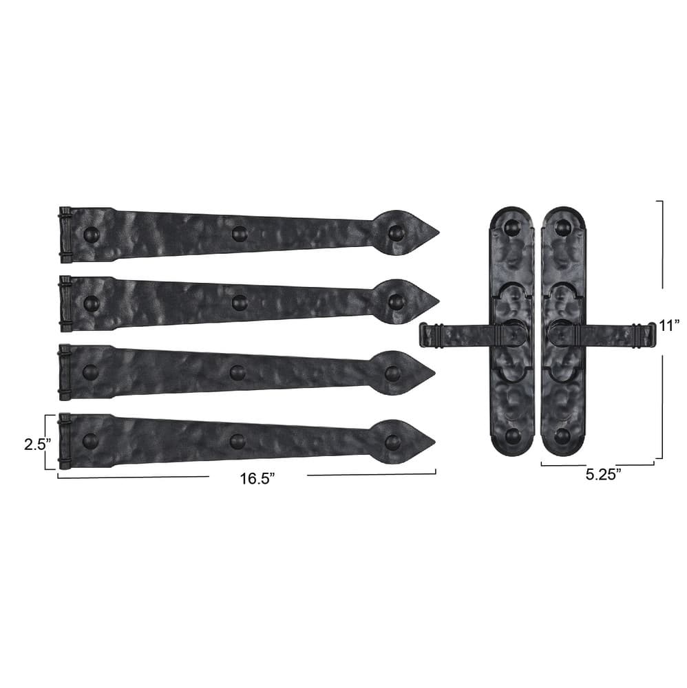 Household Essentials Black Carriage House Garage Door Magnet Set