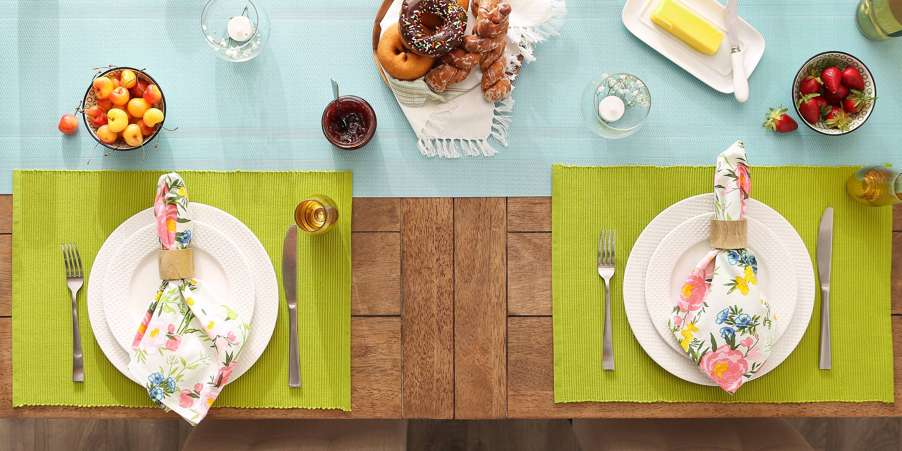 DII® Ribbed Cotton Placemats, 6ct.