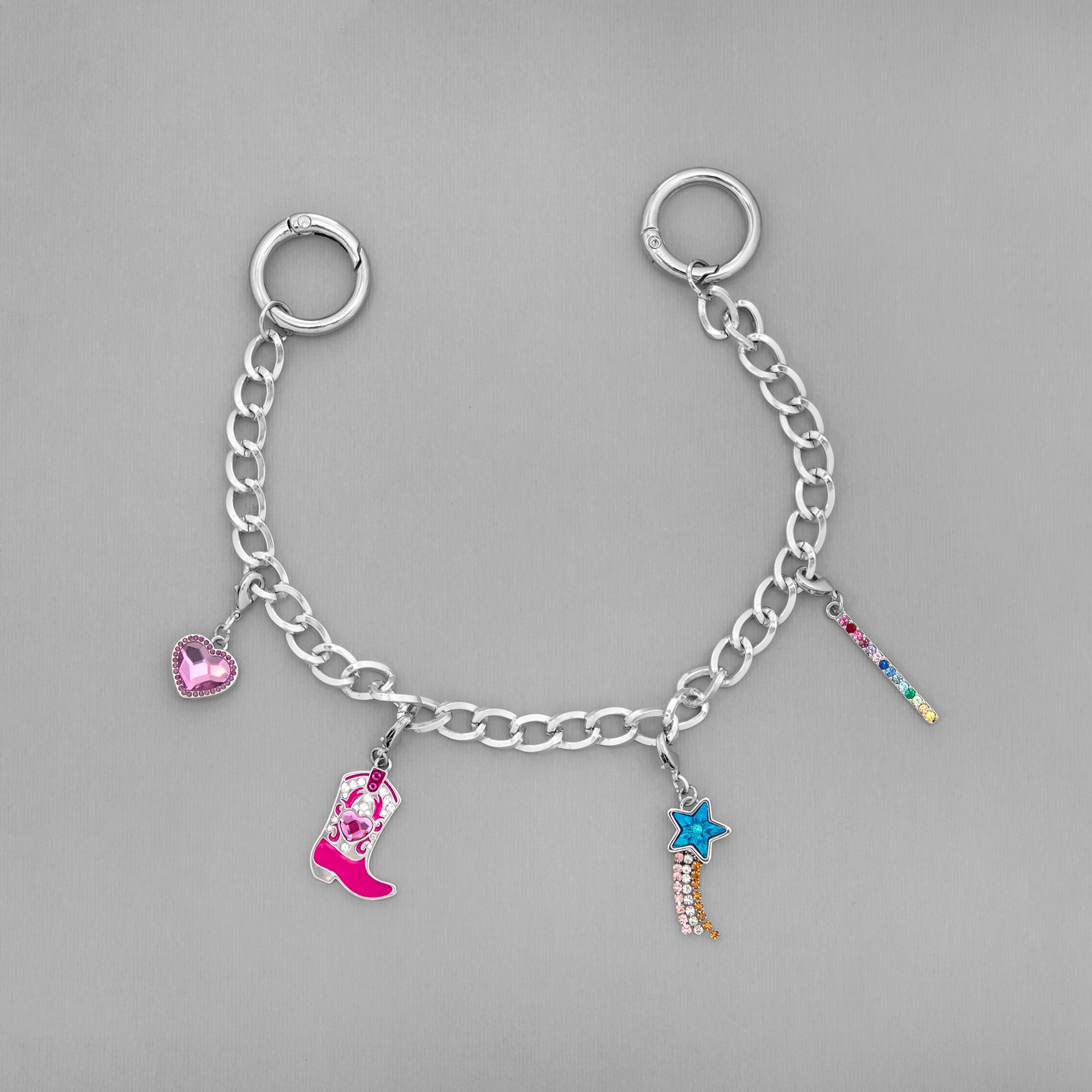 Pink Cowgirl Boot Austrian Crystal Charm by Bead Landing™