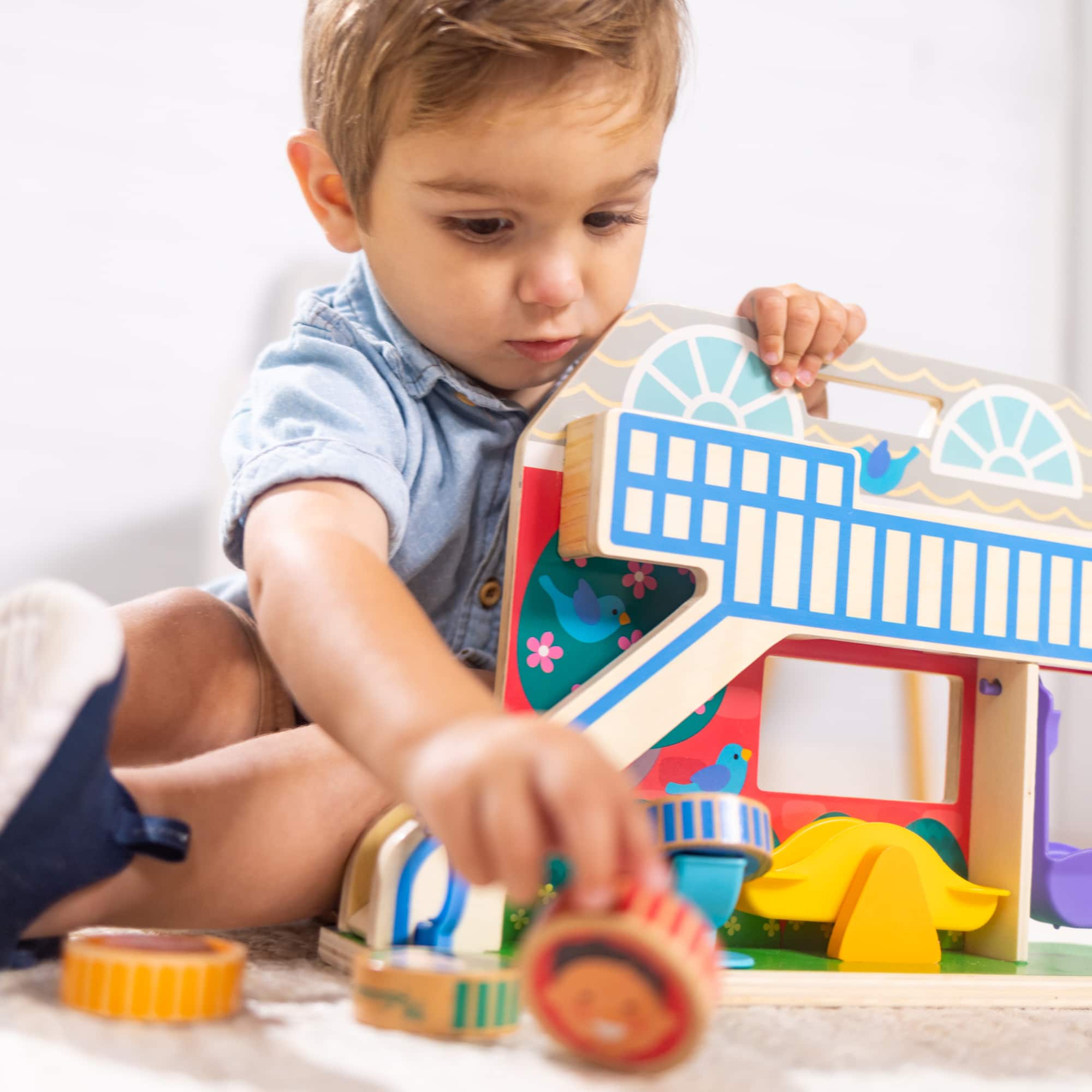 Melissa & Doug® GO TOTs™ Wooden Schoolyard Tumble Play Set