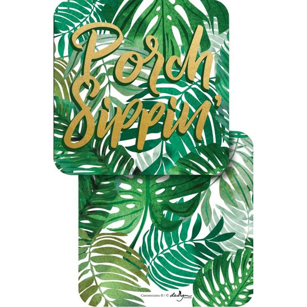 JAM Paper 4" Porch Sippin Coasters, 6ct.