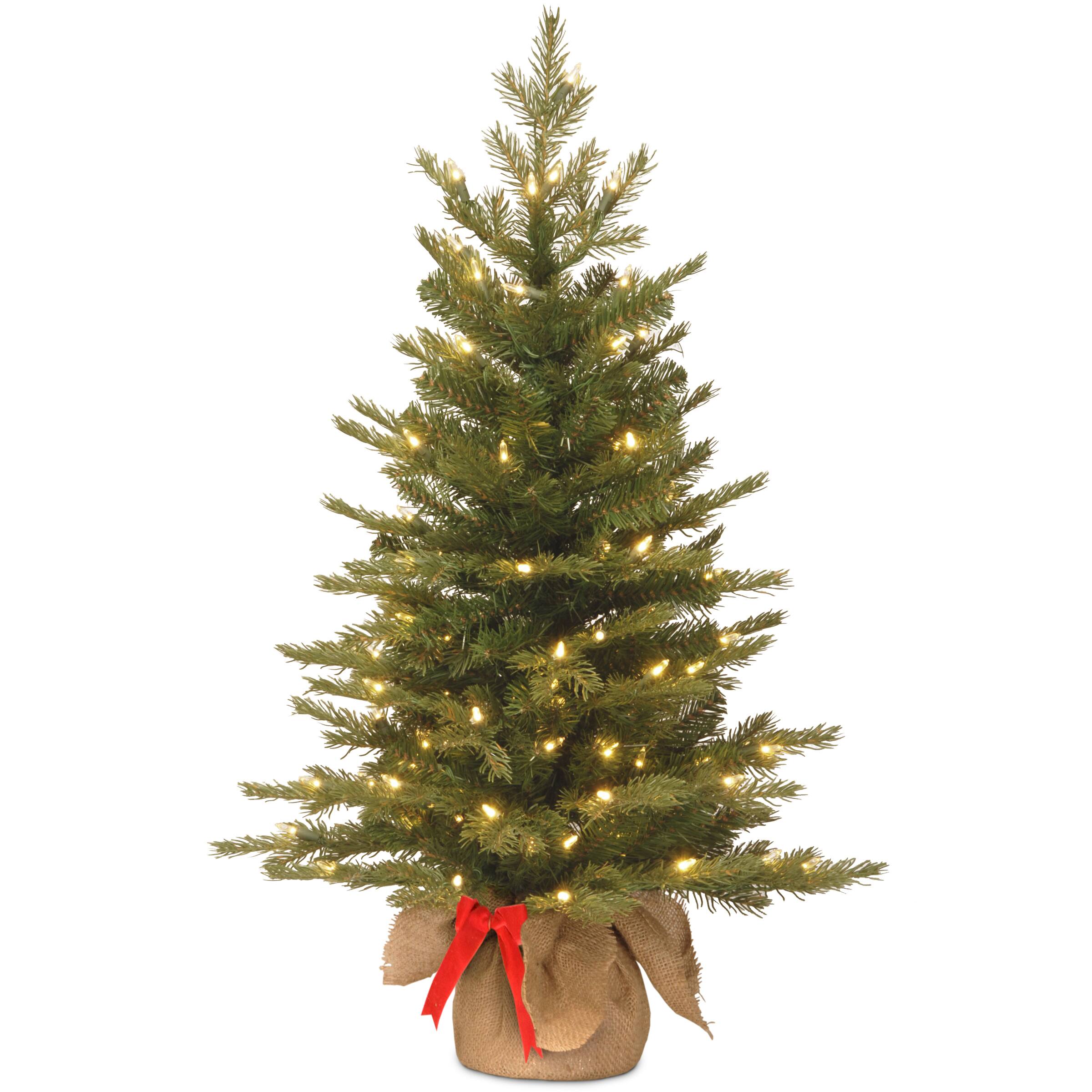 3ft. Pre-Lit Nordic Spruce® Artificial Christmas Tree, Warm White LED Lights