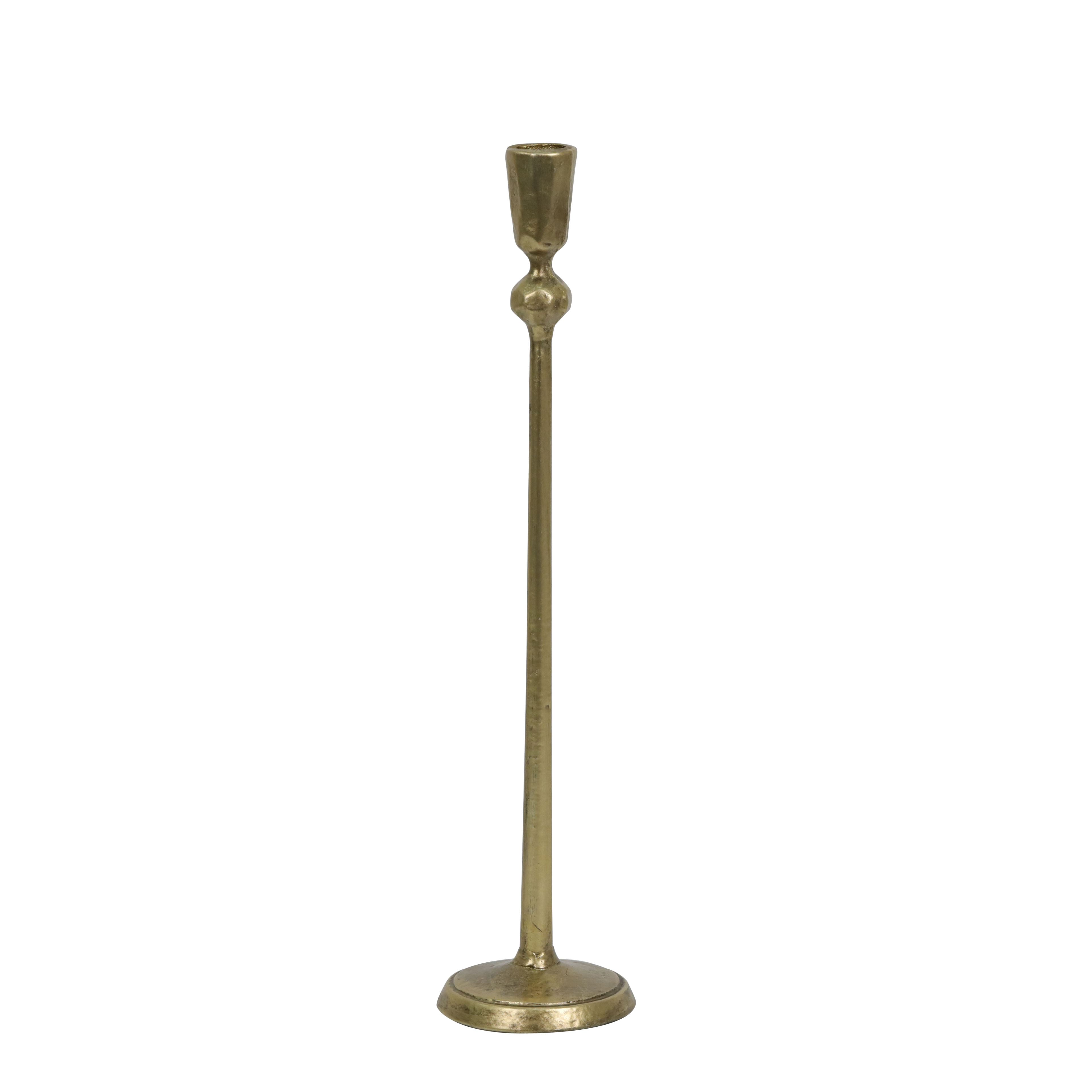 Brushed Gold Taper Candle Holder by Ashland