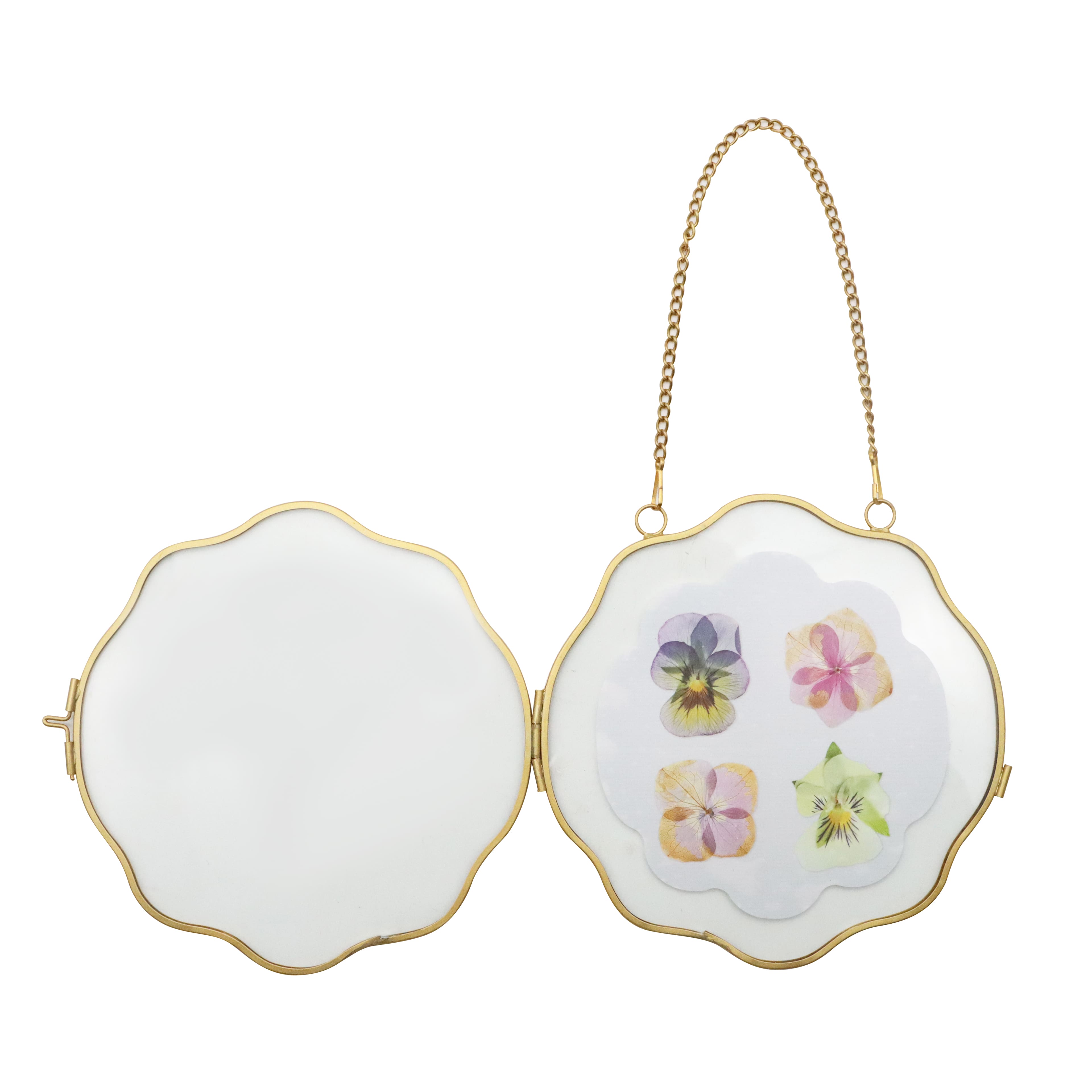 5.5" Wavy Edge Hanging Glass Frame by Ashland®