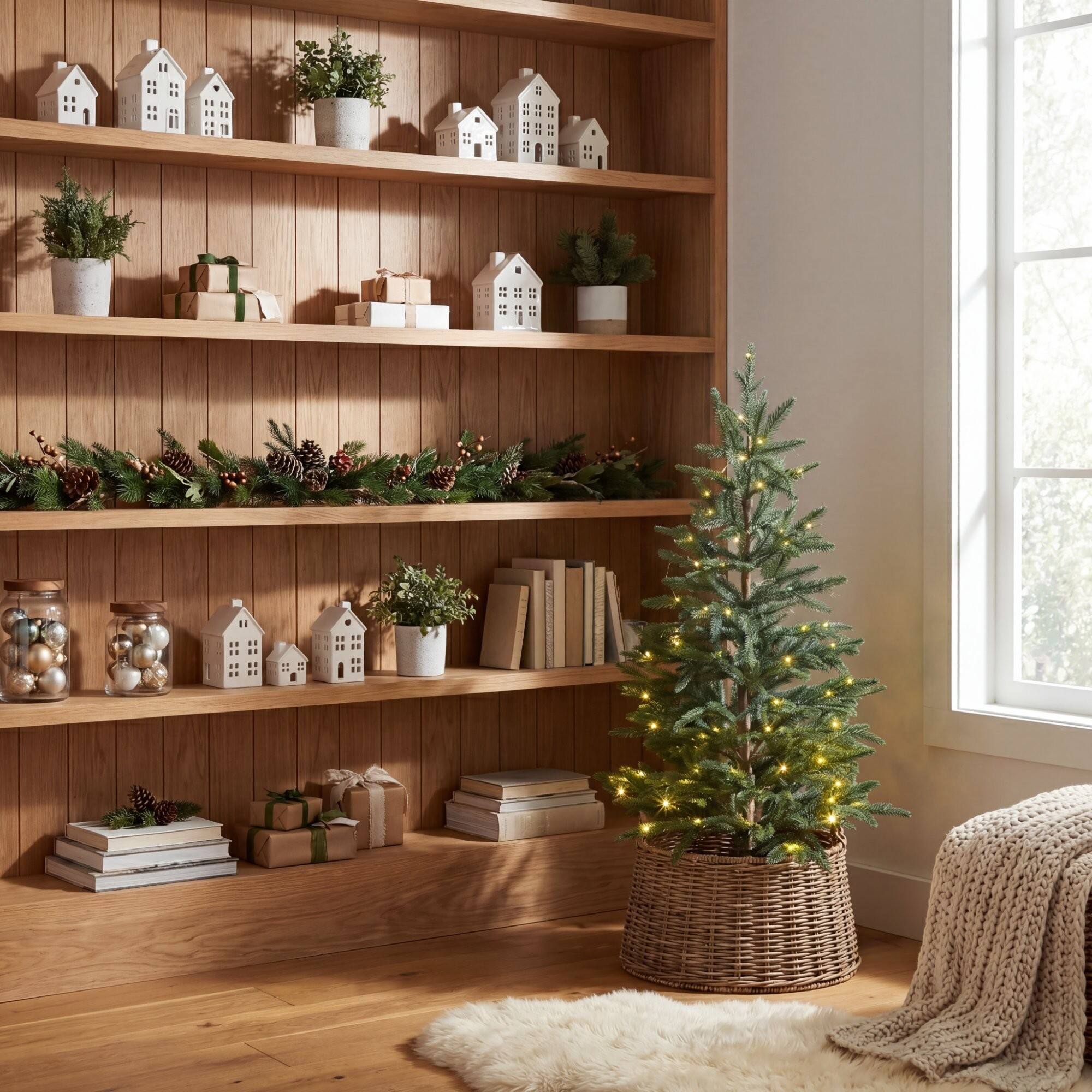 4ft. Pre-Lit Artificial Christmas Tree, Warm White LED Lights