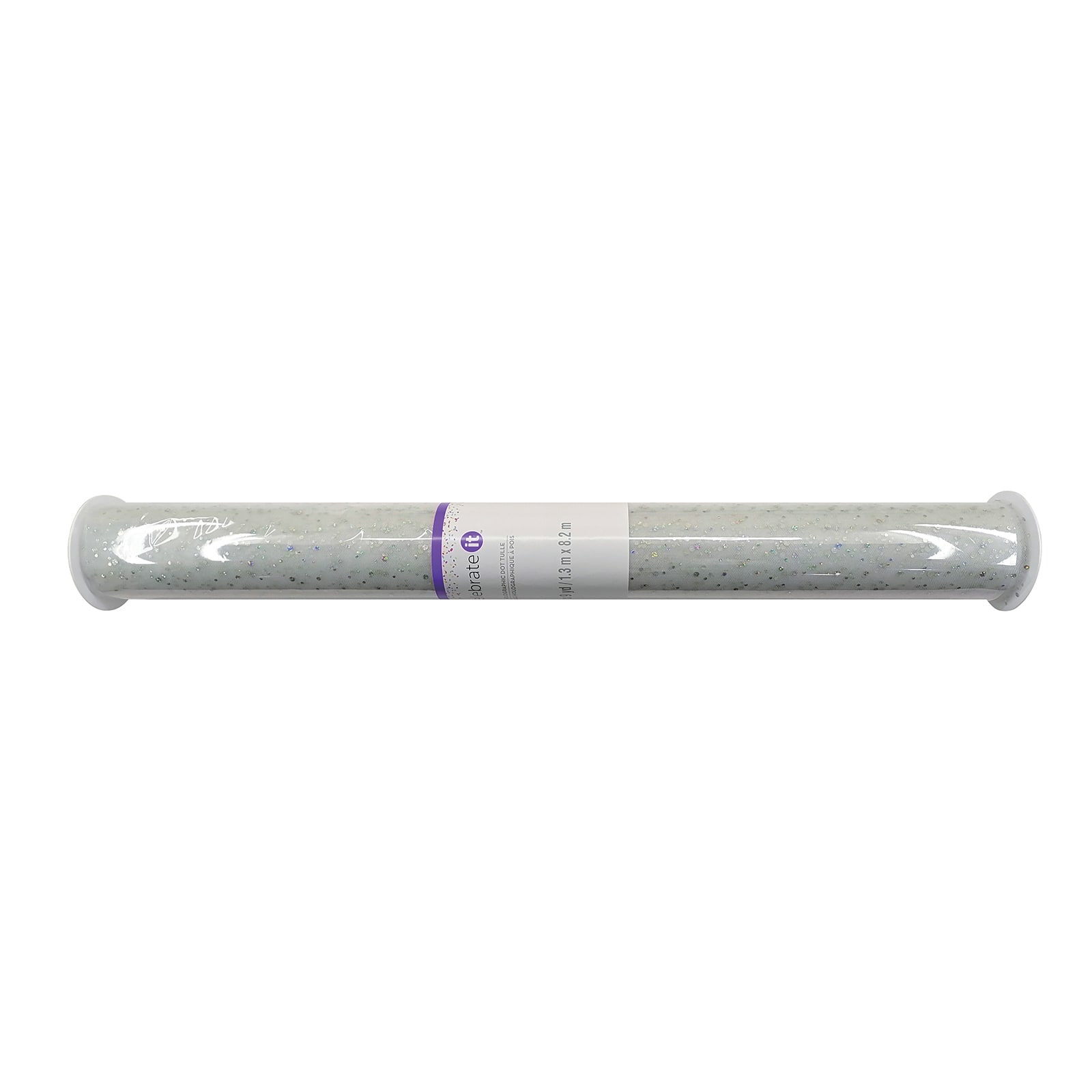 6 Pack: 54" x 9yd. Holographic Foil Dot Tulle by Celebrate It™