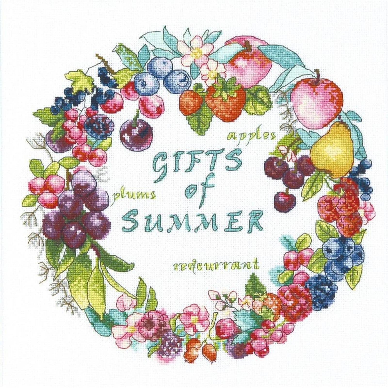 Charivna Mit Cross Stitch Kit Berry Fresh