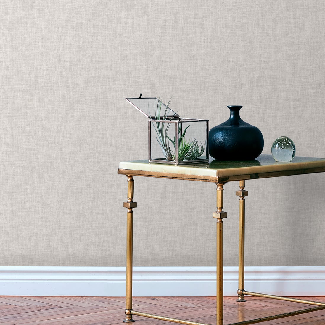 Designs Direct Antibes Linen Weave Texture Wallpaper