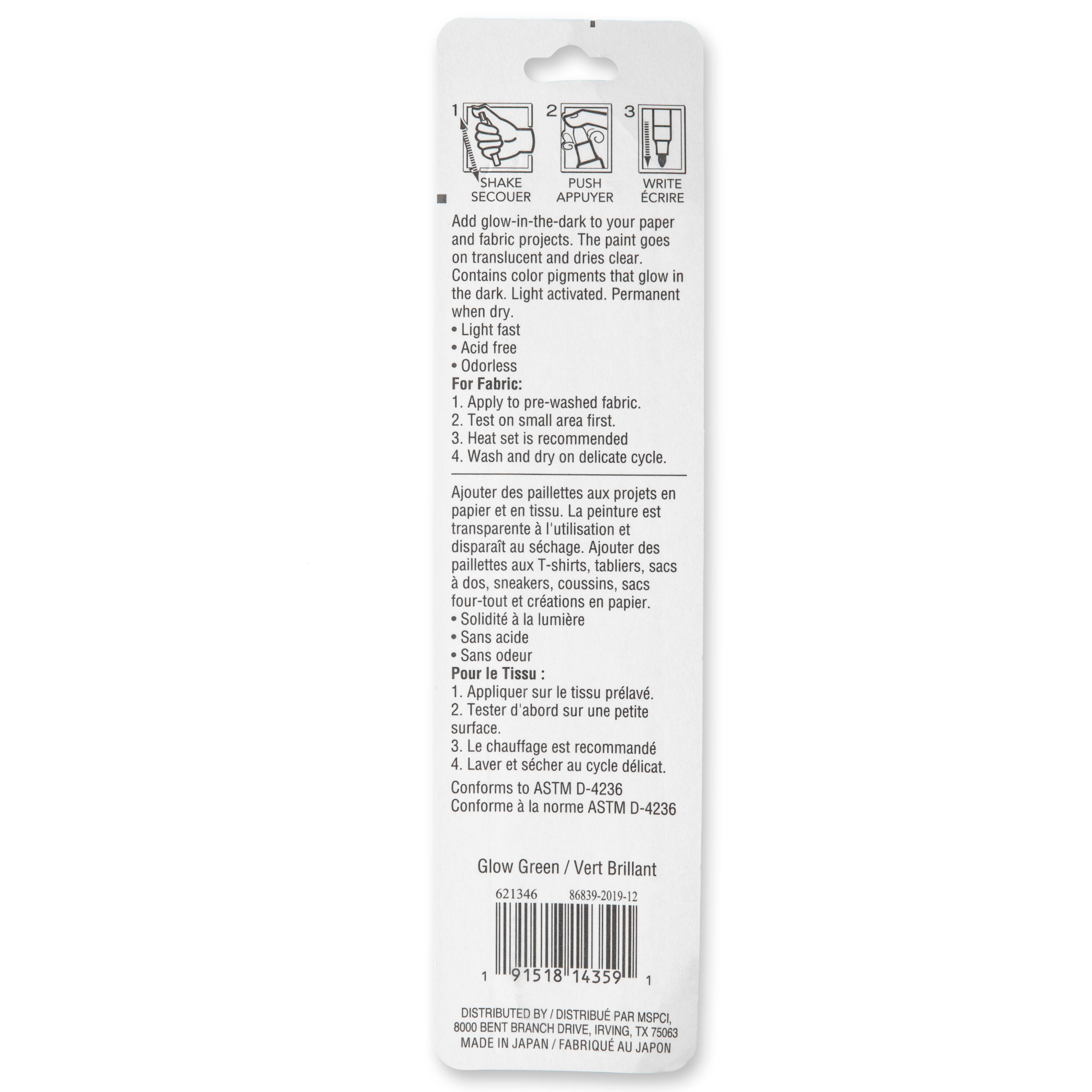 12 Pack: Premium Medium Tip Glow-in-the-Dark Water-Based Paint Pen by Craft Smart®
