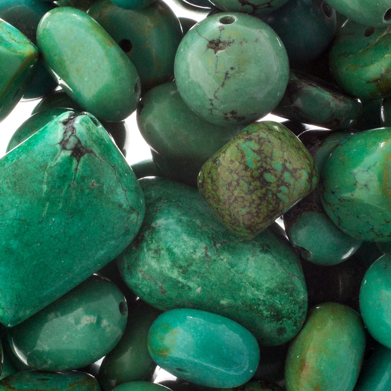 John Bead Earth's Jewels Natural Stone Bead Assortment, 100g