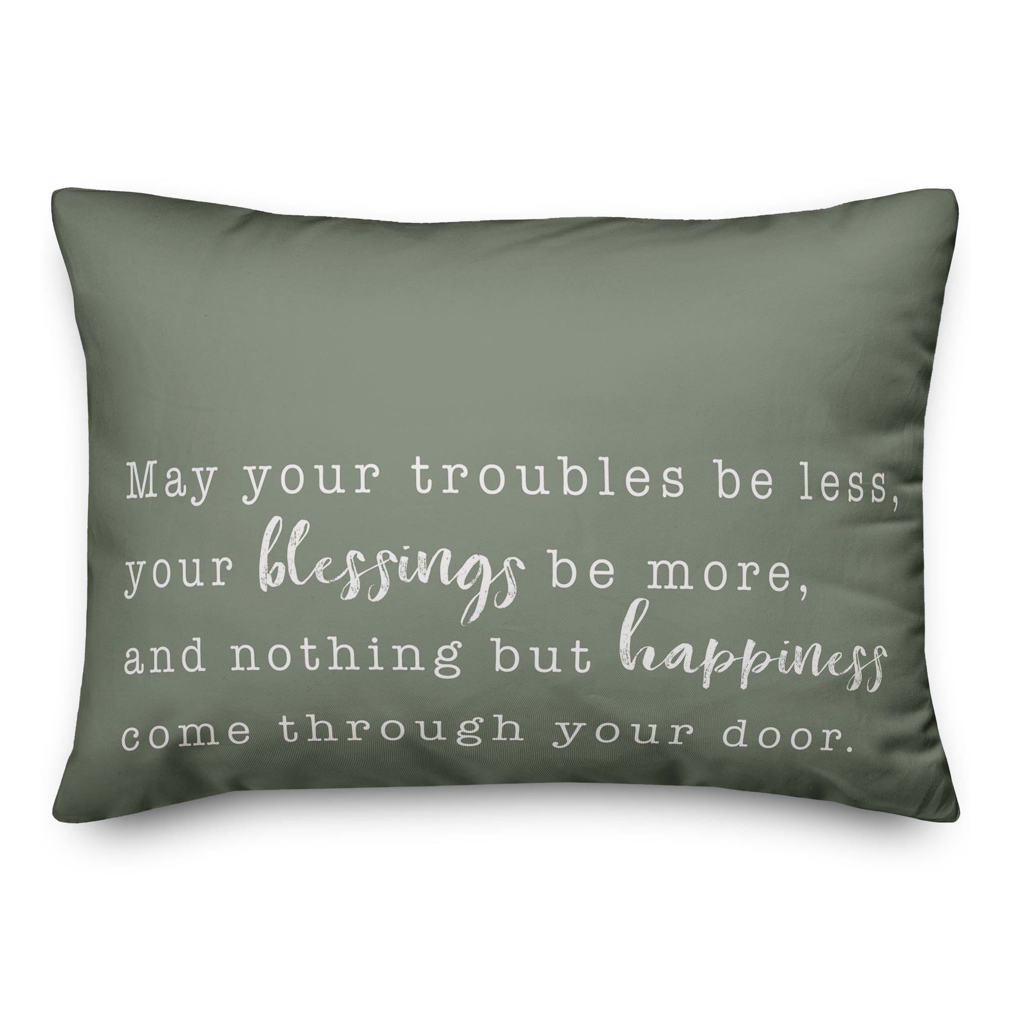 Blessings Be More Indoor/Outdoor Lumbar Pillow