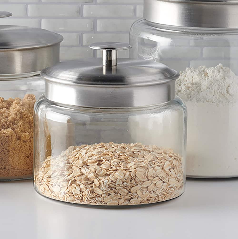 Anchor Hocking 64oz. Mini Montana® Glass Jar with Aluminum Lid