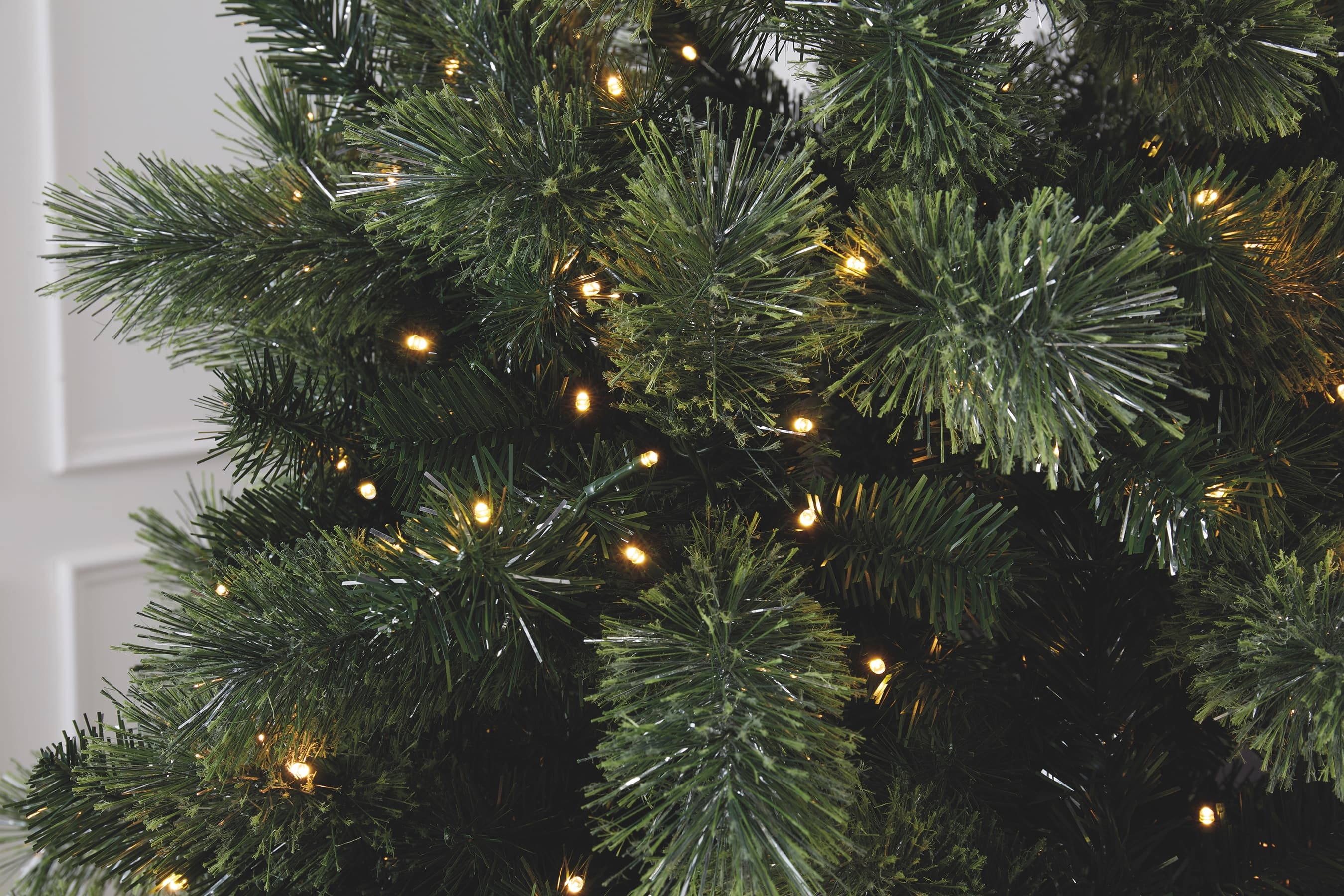 7ft. Pre-Lit Celebration Pine Artificial Christmas Tree, Warm White Mini LED Lights by Ashland®