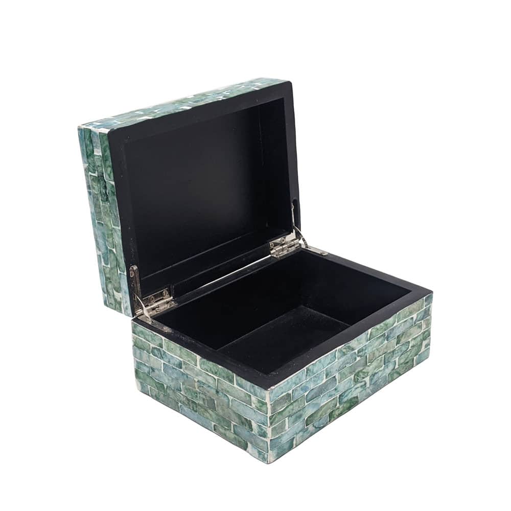 Turquoise Capiz Box Tabletop Décor by Ashland®