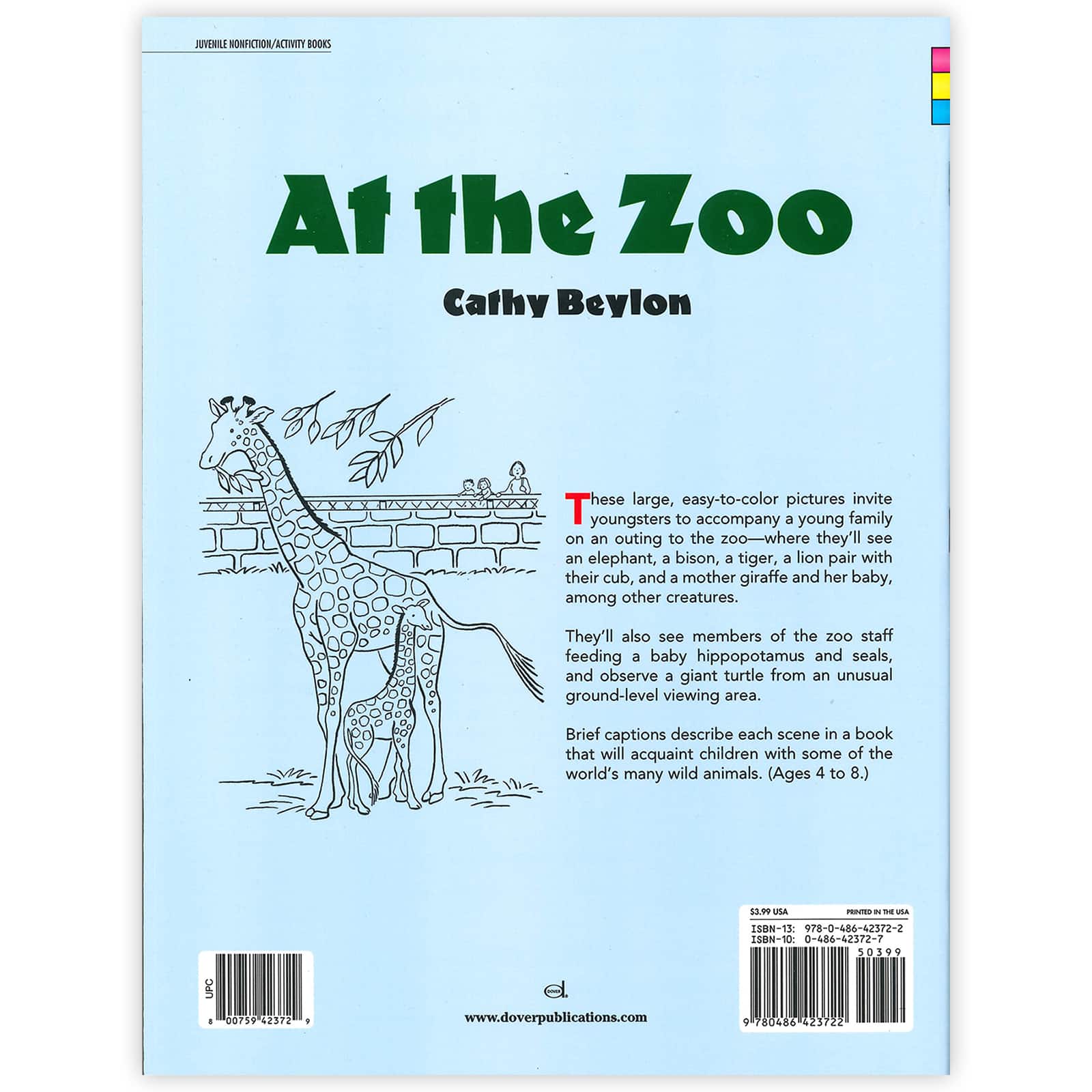 Dover At The Zoo Coloring Books, 6 ct.
