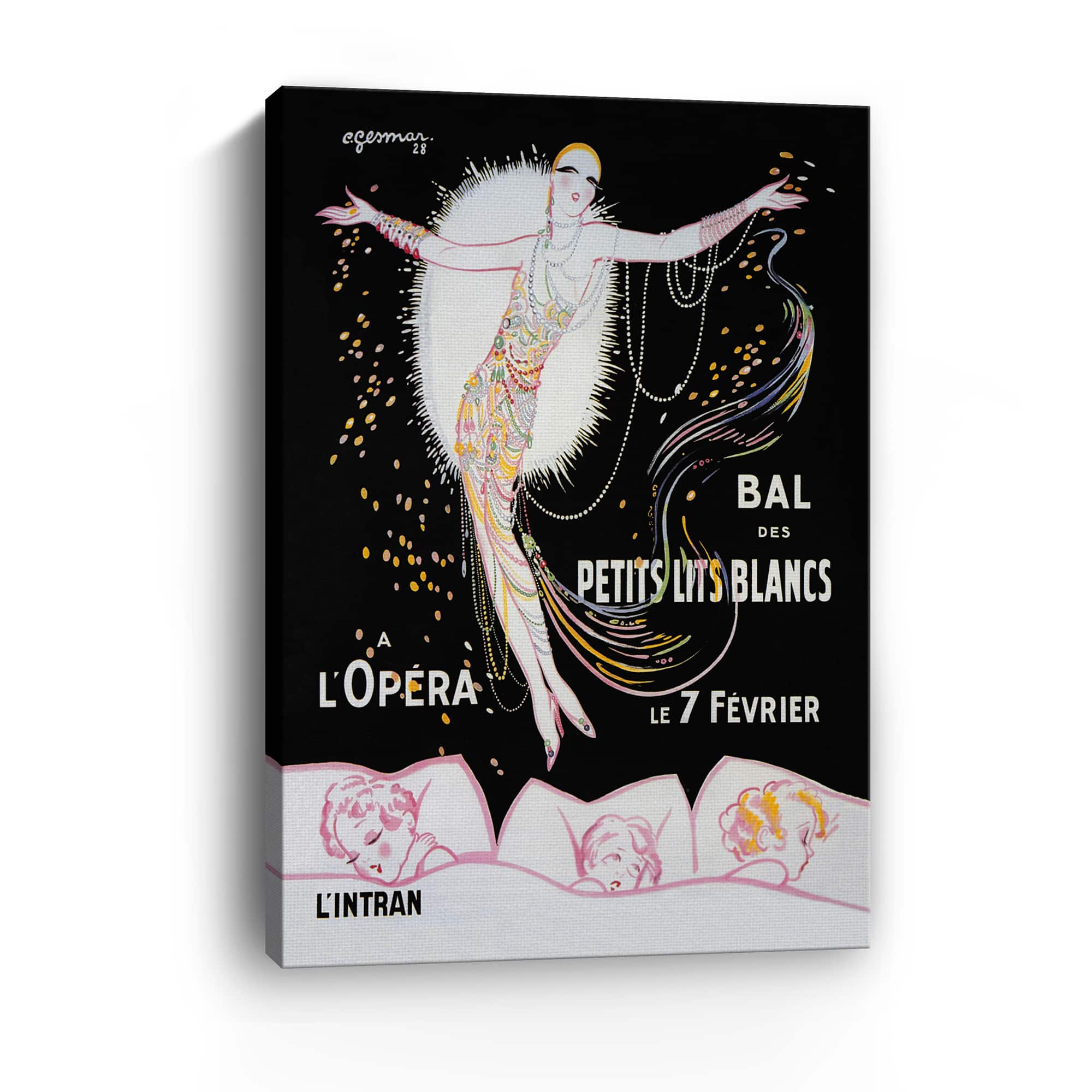Lumaprints Dance of the Little White Lights Canvas Giclée Art