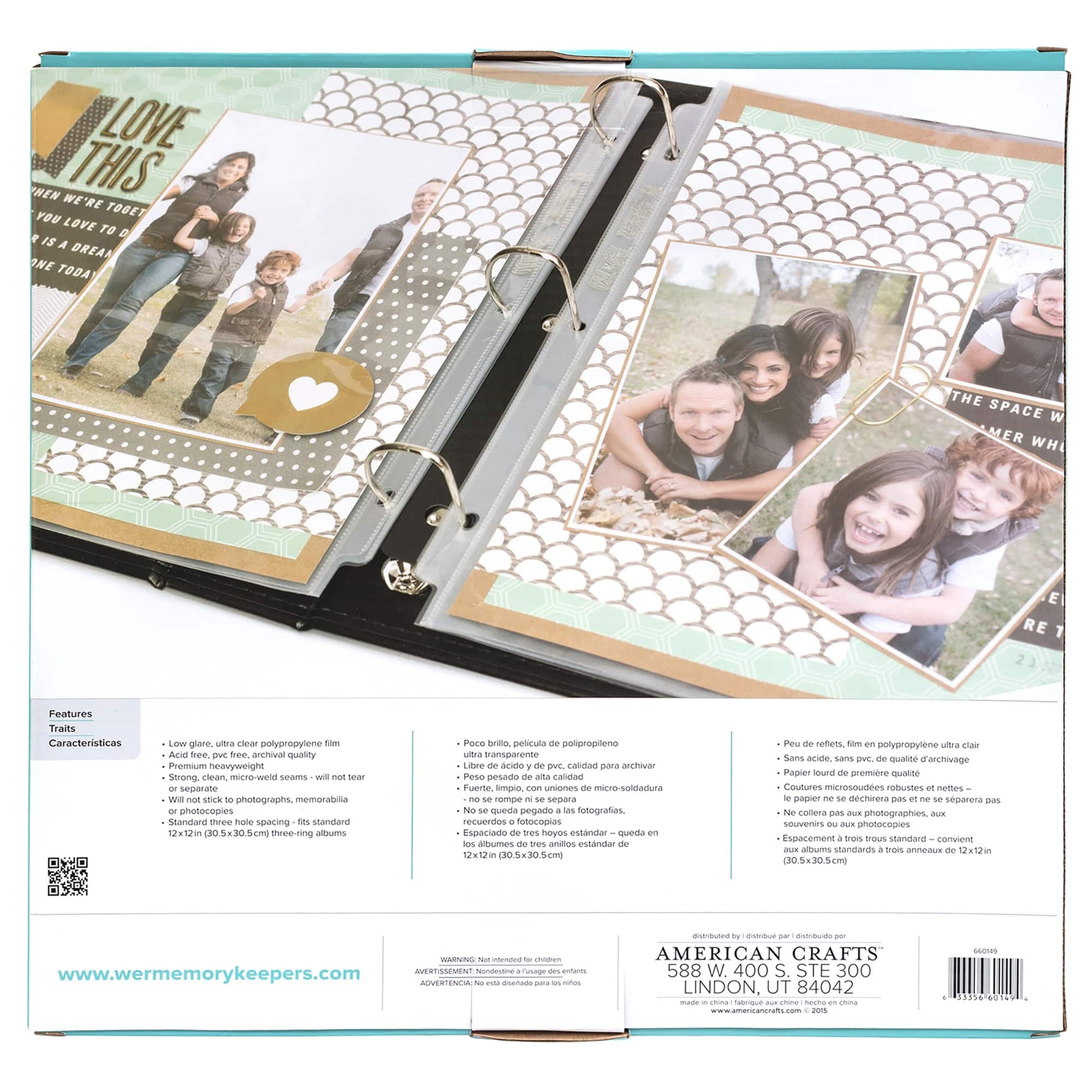 We R Memory Keepers® 12" x 12" Ring Page Protectors, 50ct.