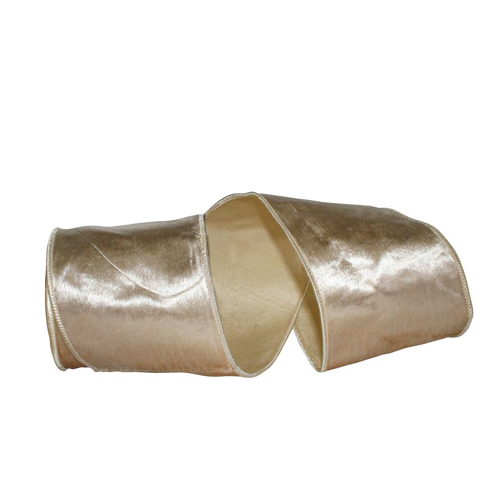 JAM Paper 4" x 5yd. Plush Velvet Elite Wired Ribbon
