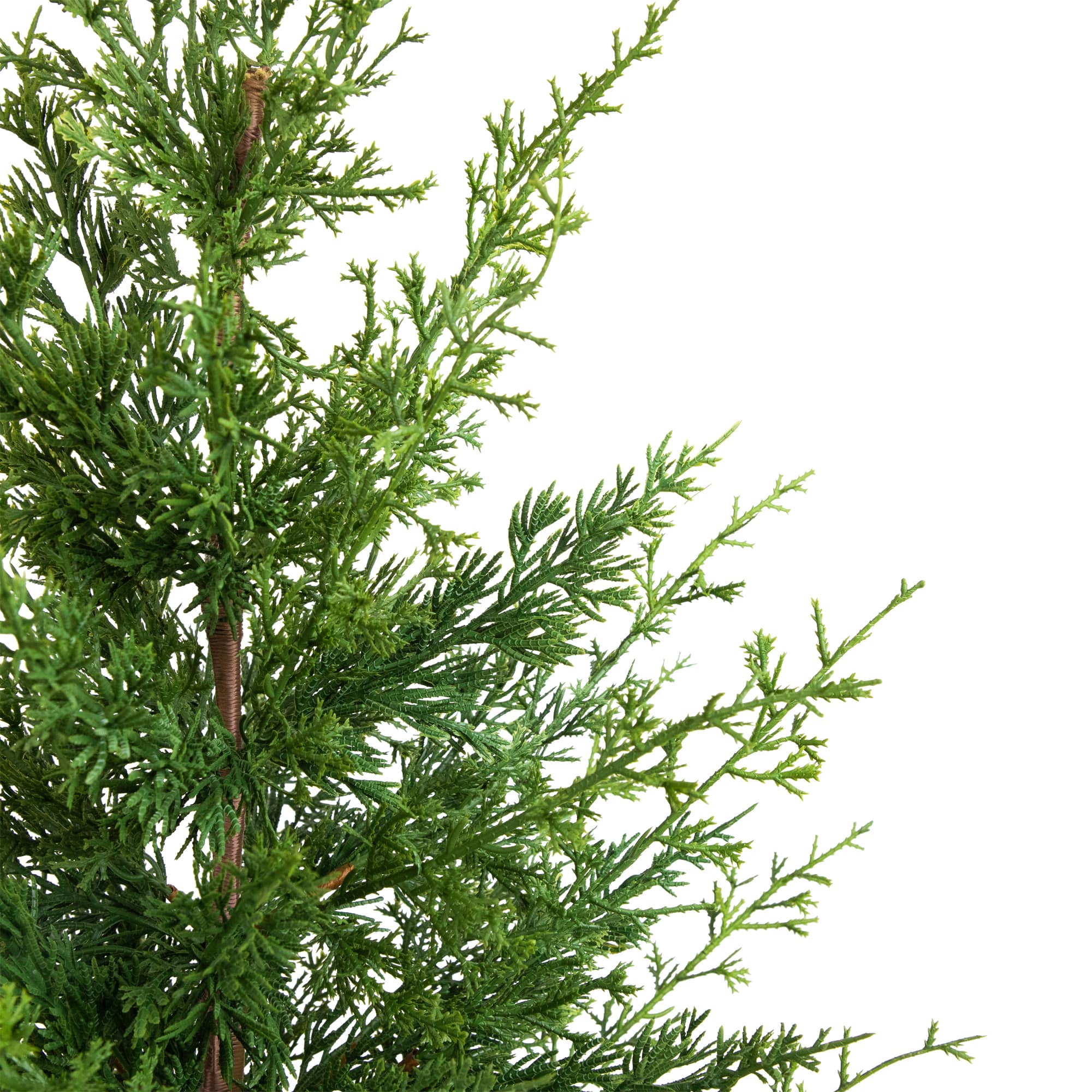 Northlight 38" Unlit Artificial Cedar Christmas Tree in Birch Pot