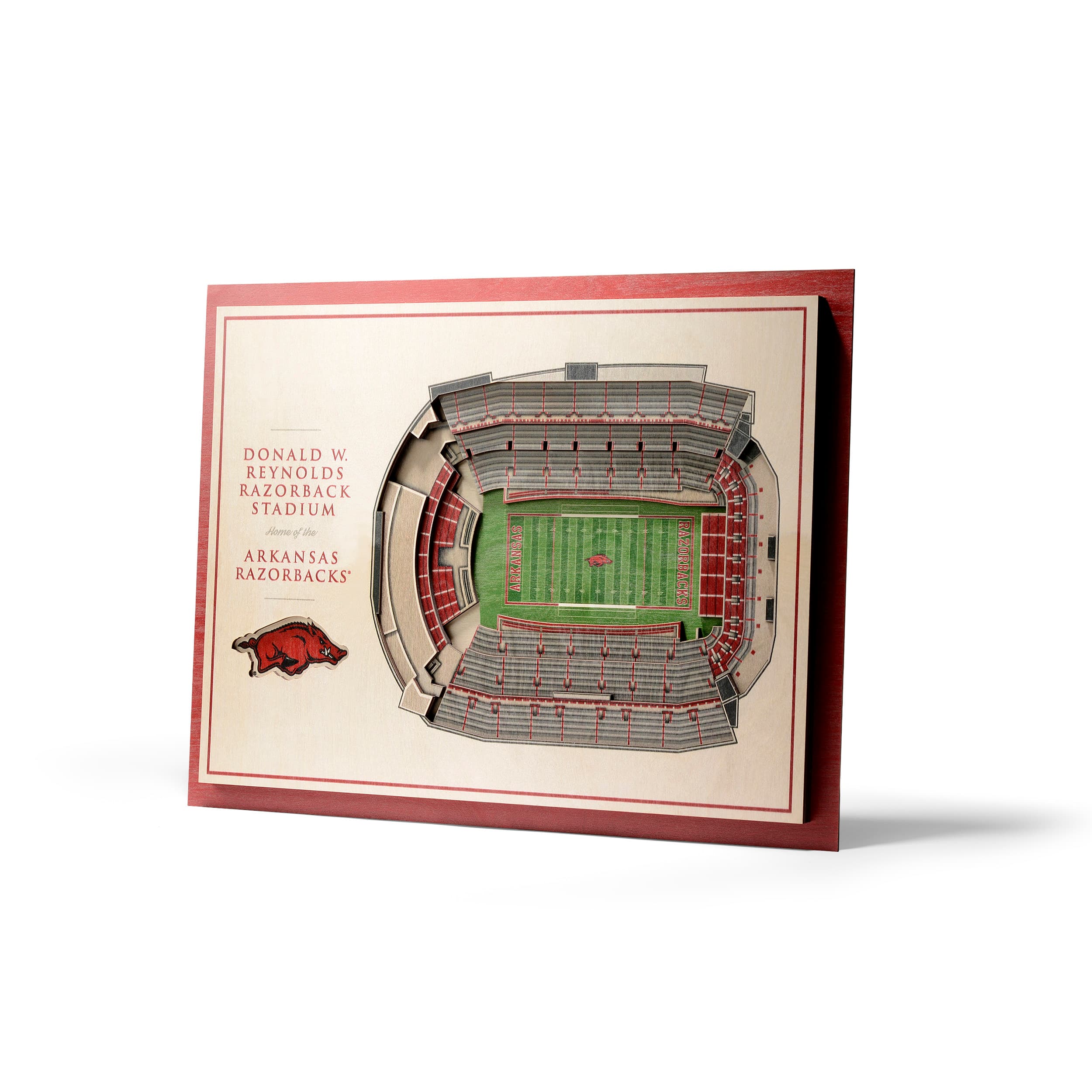 NCAA 5-Layer StadiumView Wall Art By Youthefan in Arkansas Razorbacks | 13" x 17" x .63" | Michaels®
