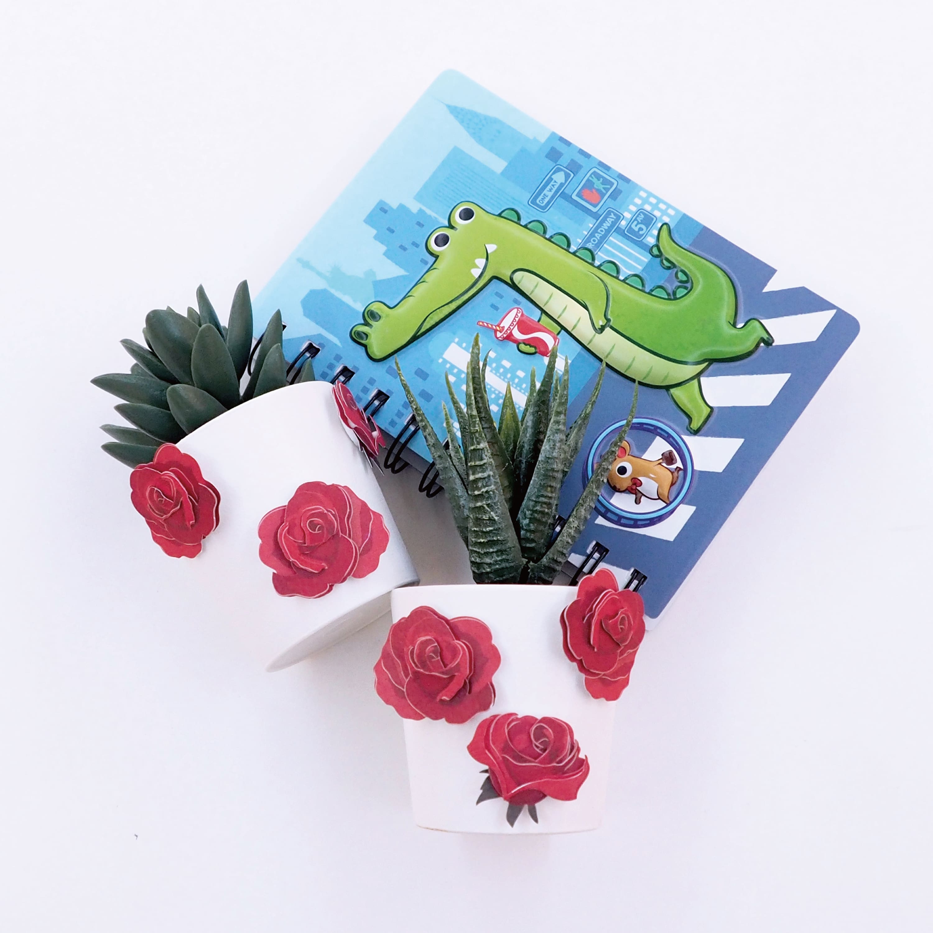 12 Packs: 16 ct. (192 total) Red Roses Floral Dimensional Stickers by Recollections™