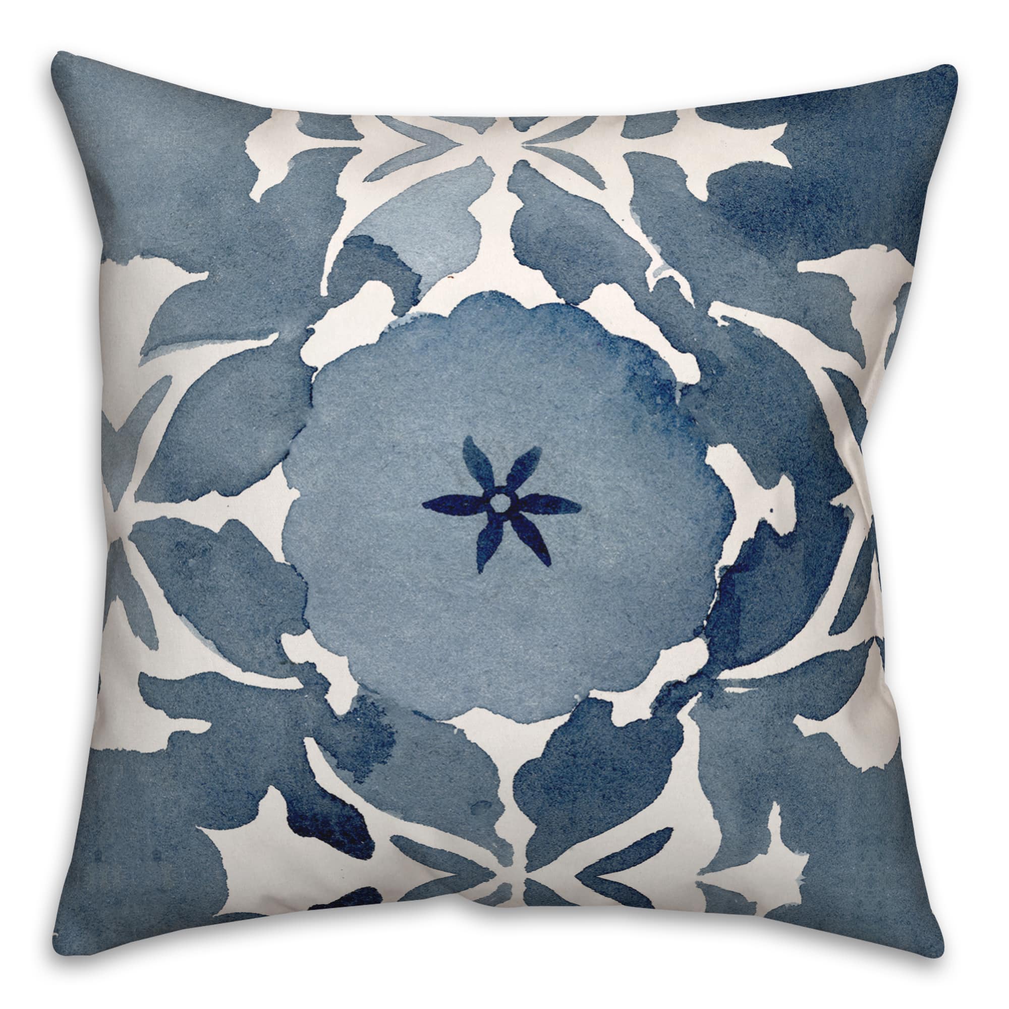 Painted Medallion 18" x 18" Indoor / Outdoor Pillow