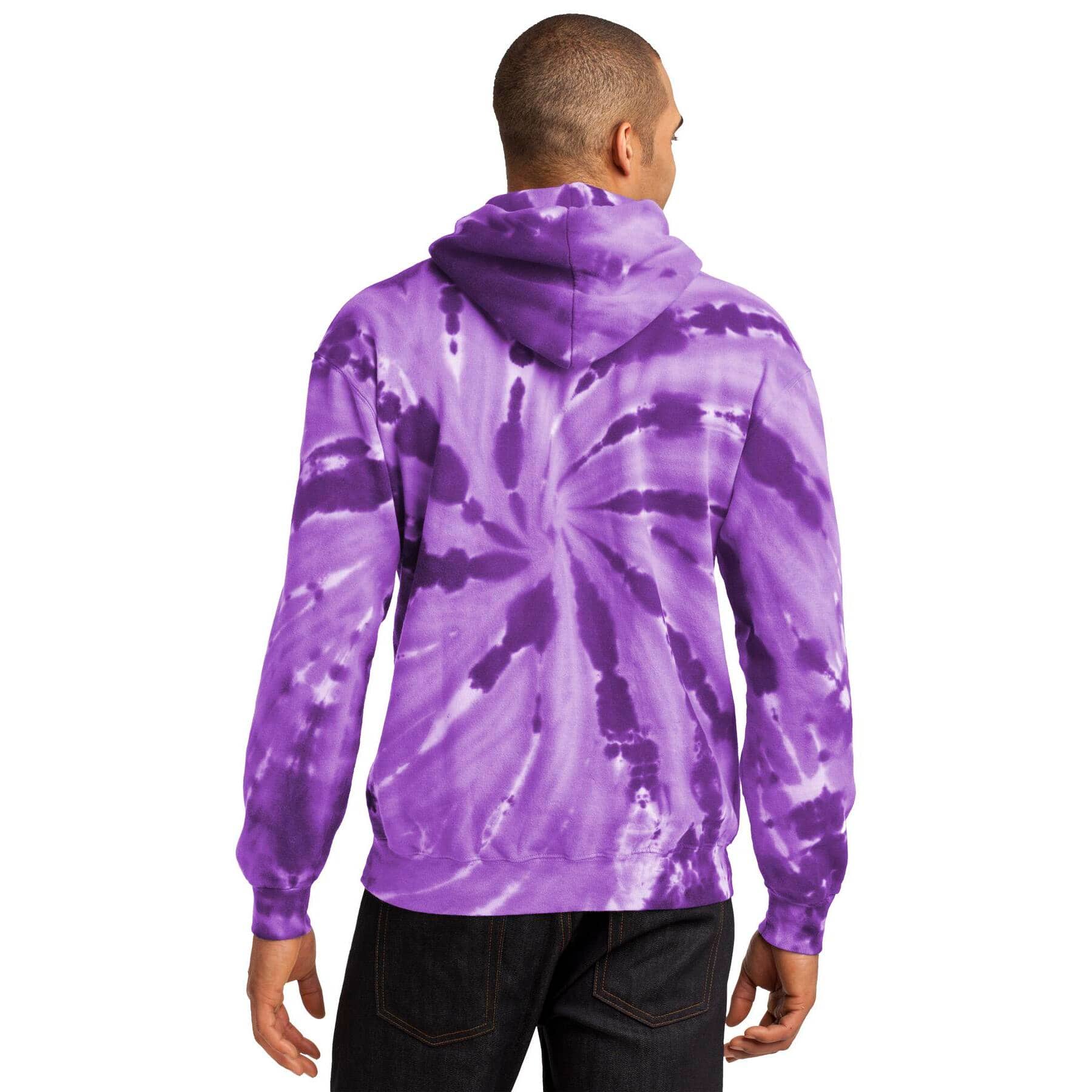 Port & Company® Tie-Dye Pullover Hooded Adult Sweatshirt