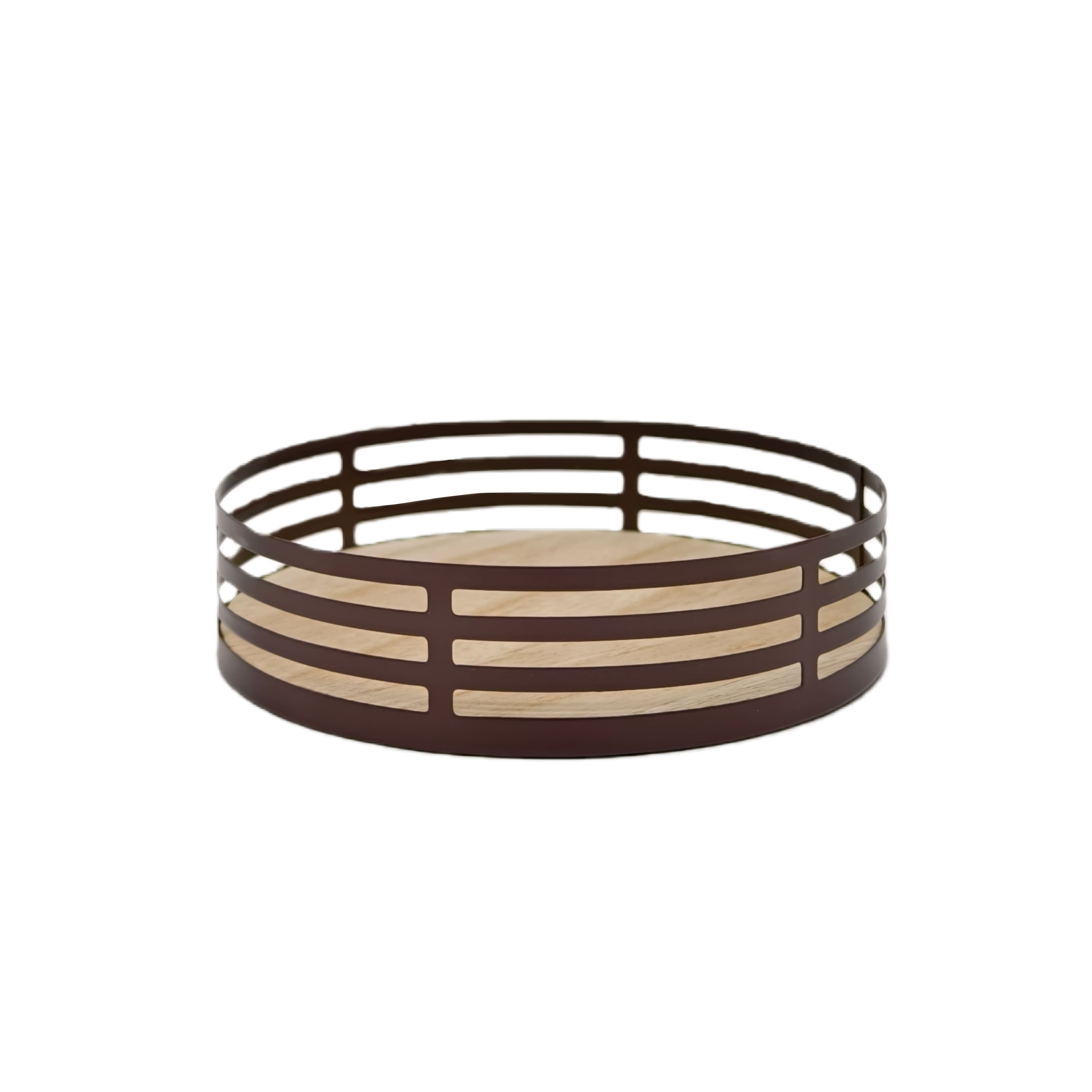 6" Brown Round Tray by Ashland®