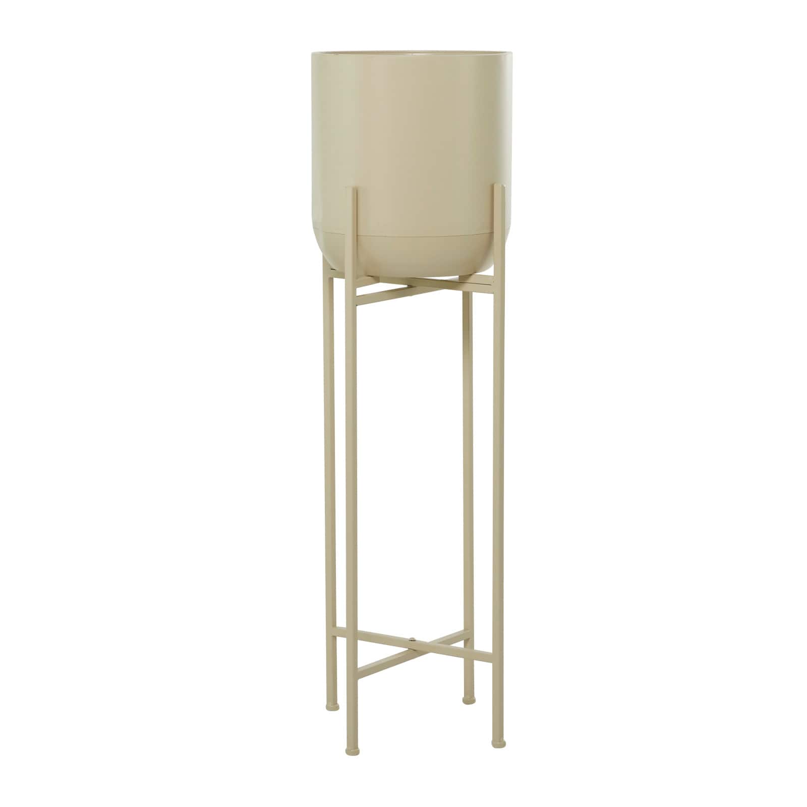 White Modern Planter, 13" x 13" x 42"