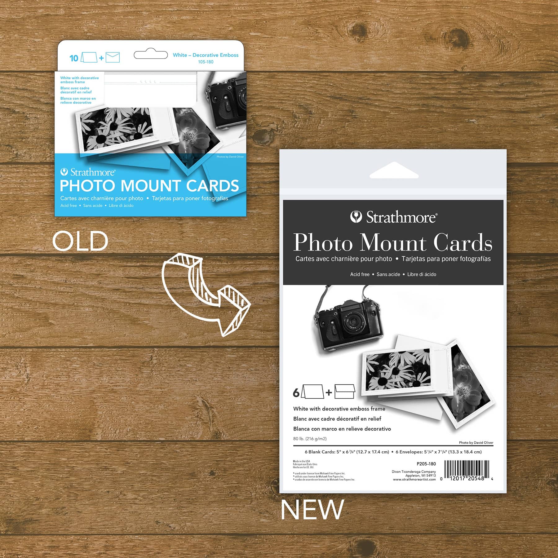 Strathmore® Decorative Embossed Border Photo Mount Cards & Envelopes