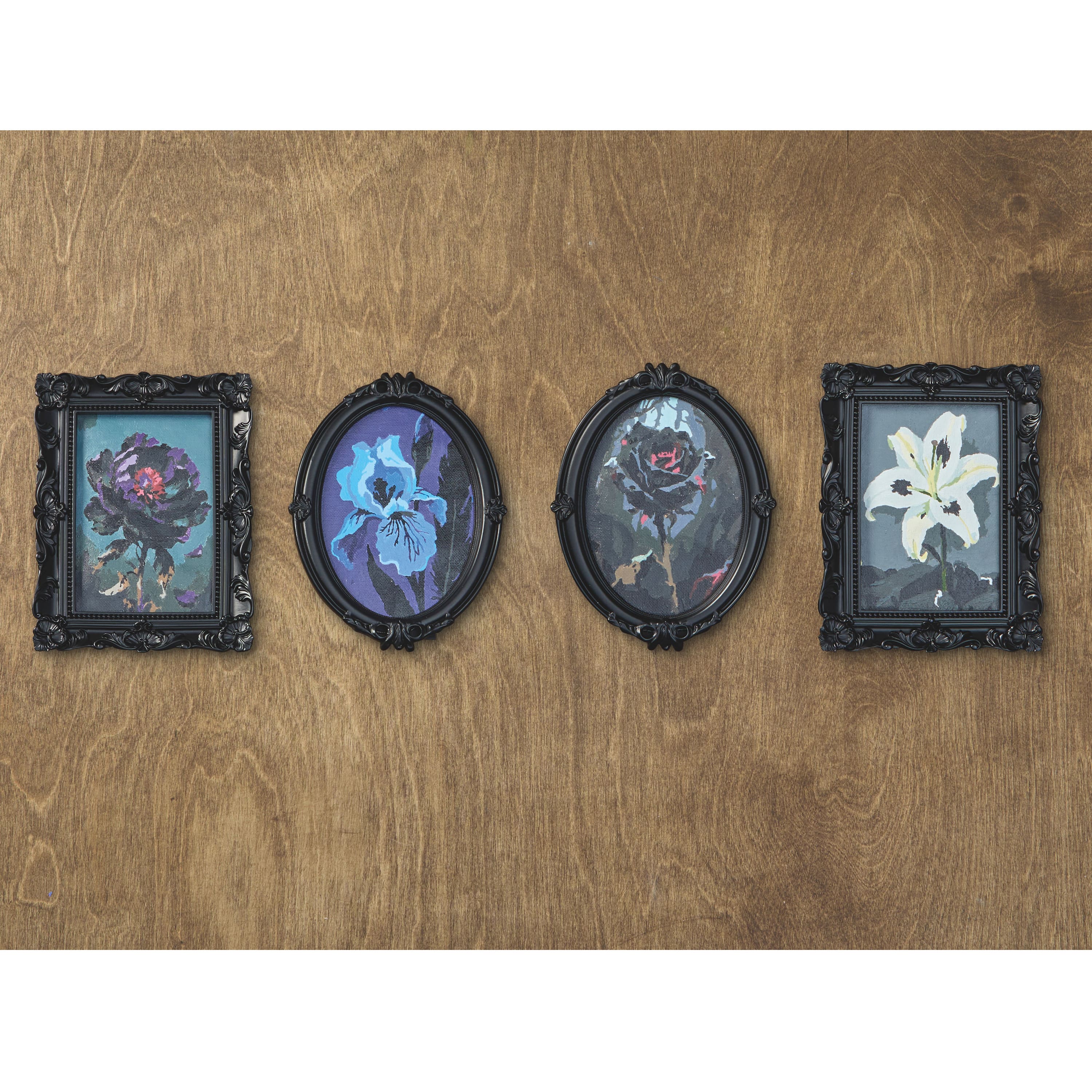 Mystery Dark Flower Paint-by-Number Framed Mini Kit by Artist's Loft®