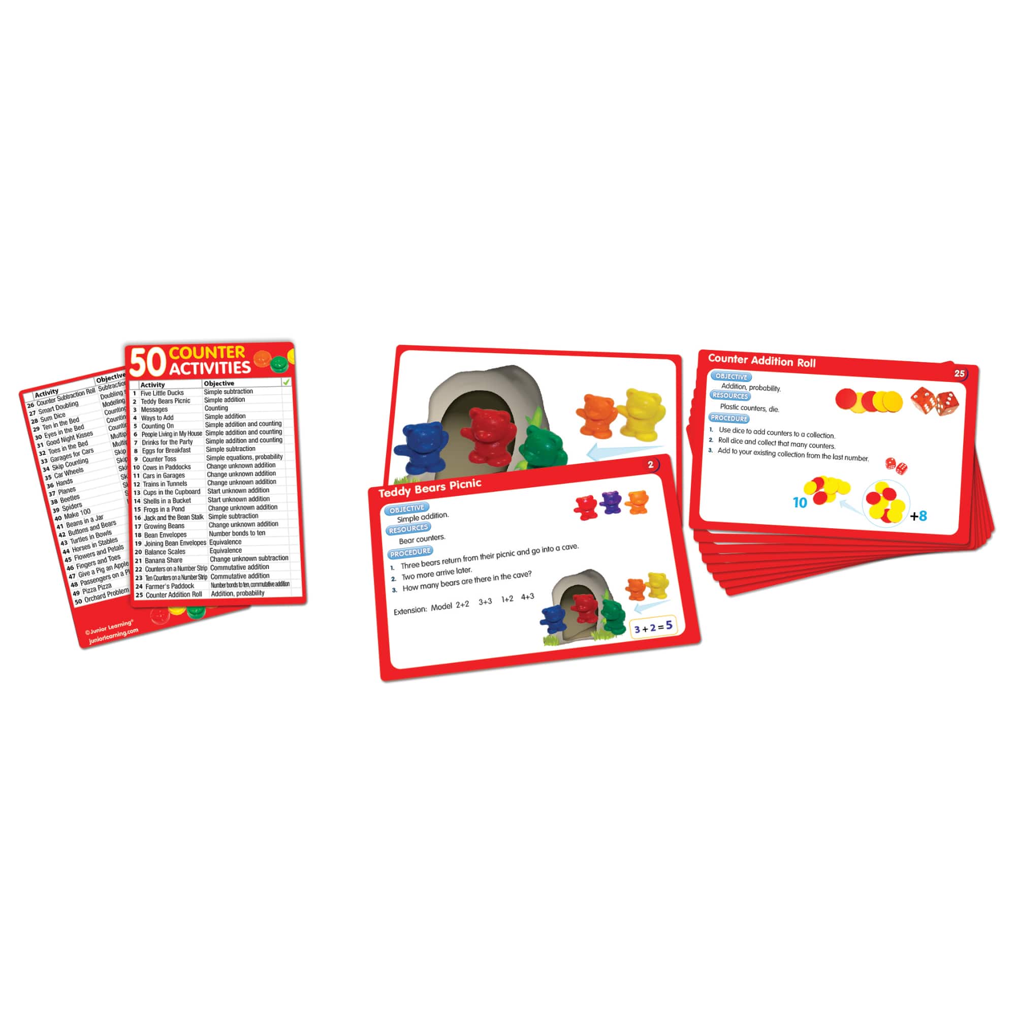 Junior Learning® 50 Counter Activities Learning Set 