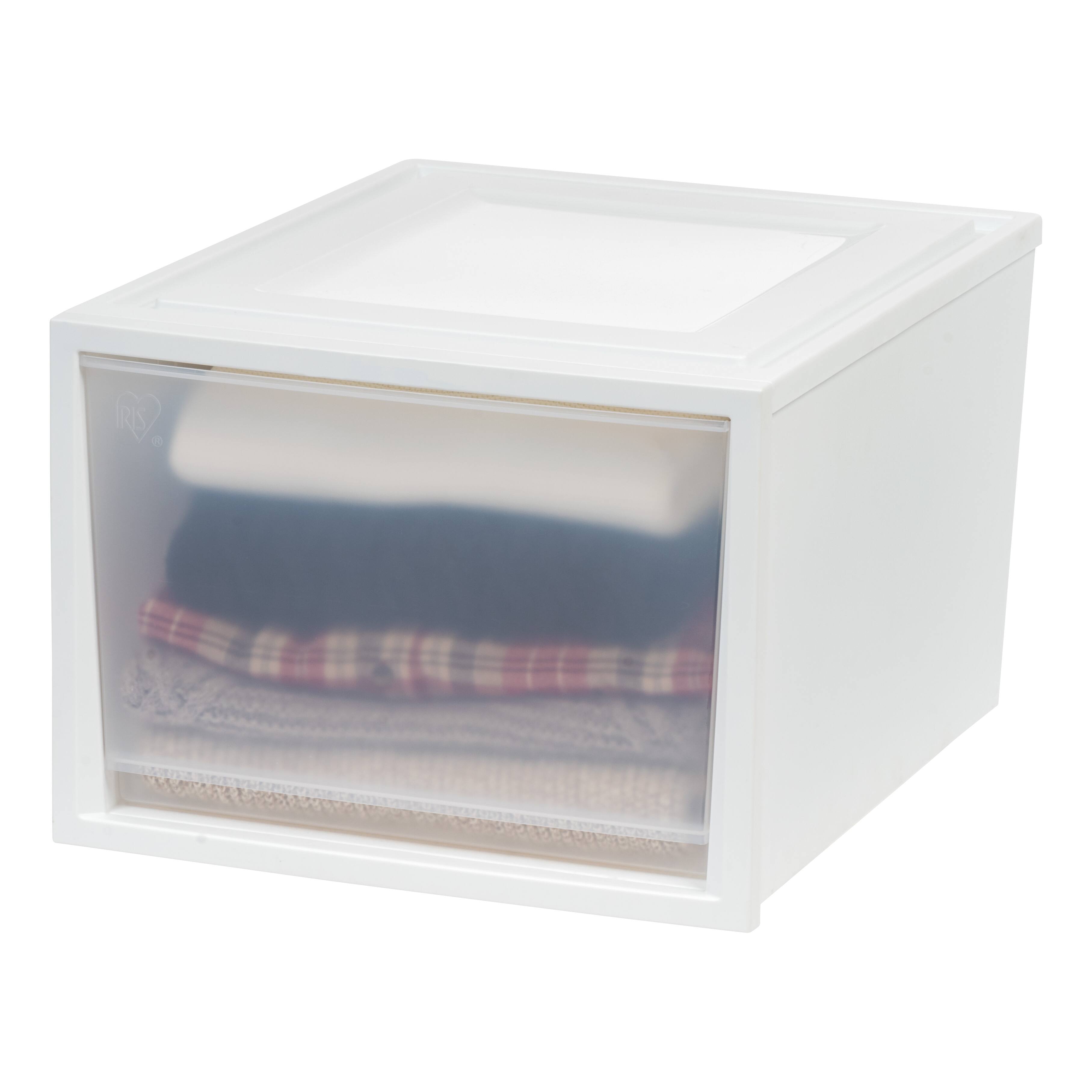Iris® White Deep Box Chest Drawer, 3 Pack