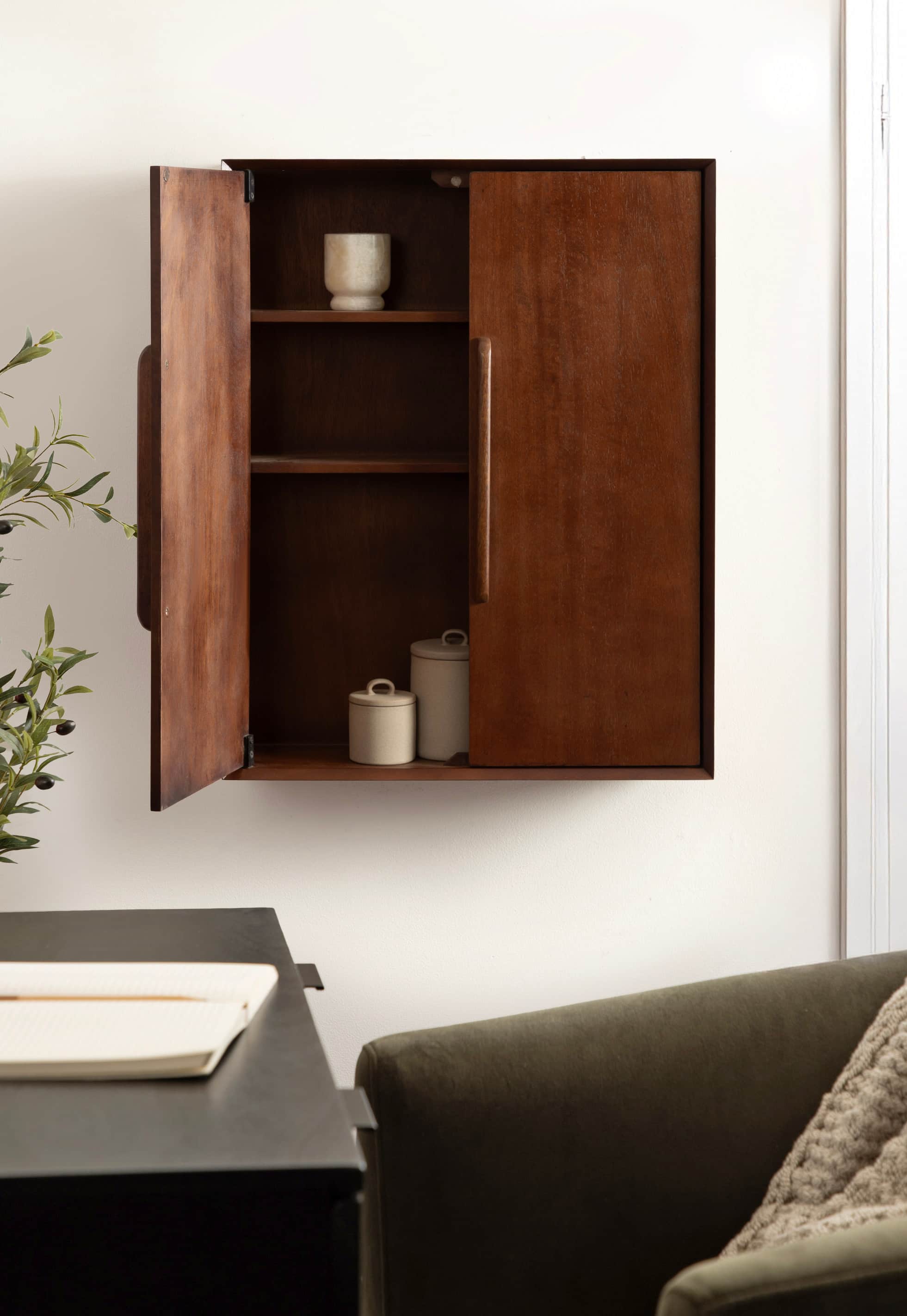 Kate and Laurel McCutcheon Floating Bathroom Cabinet