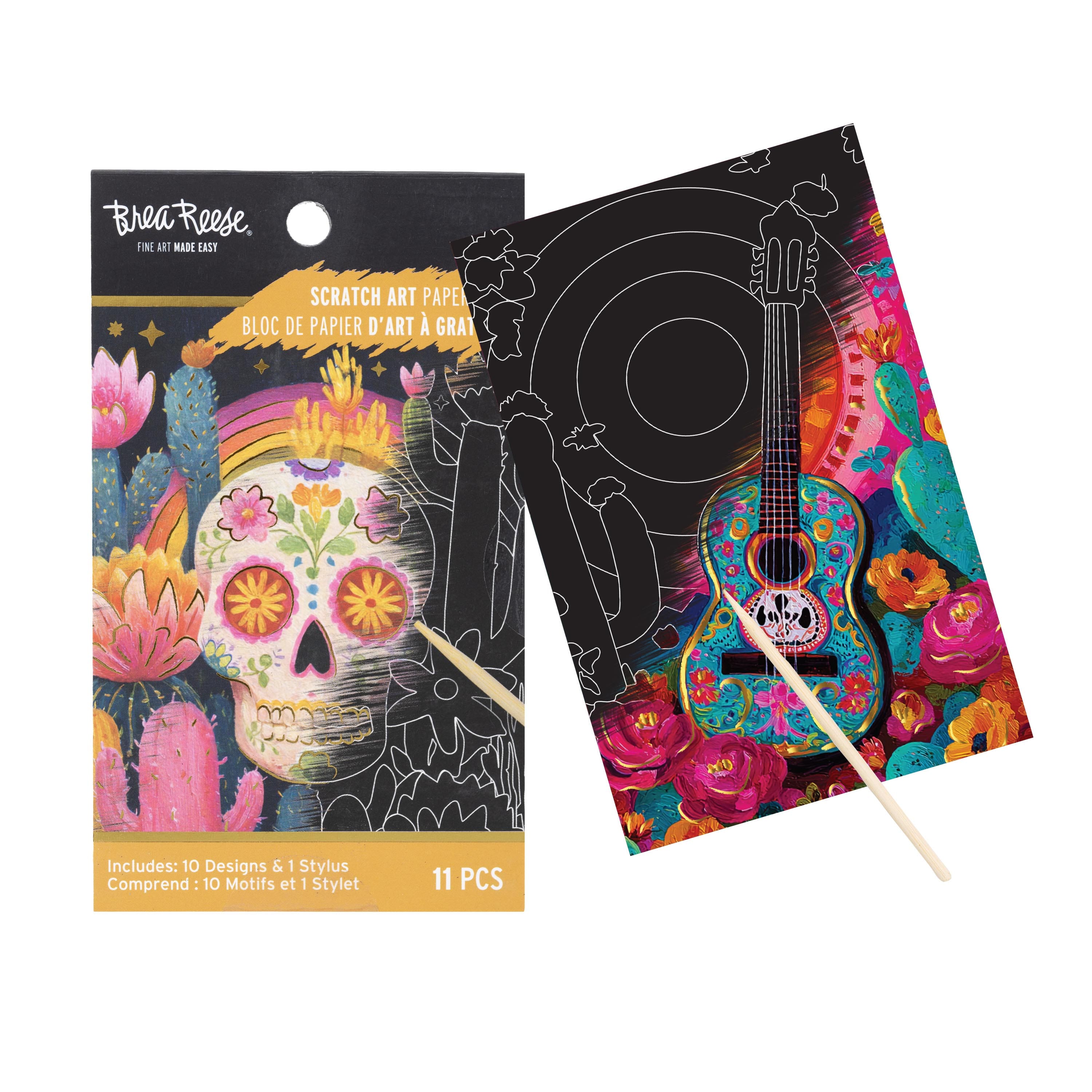 Brea Reese® Mini Day of the Dead Scratch Art Paper Pad