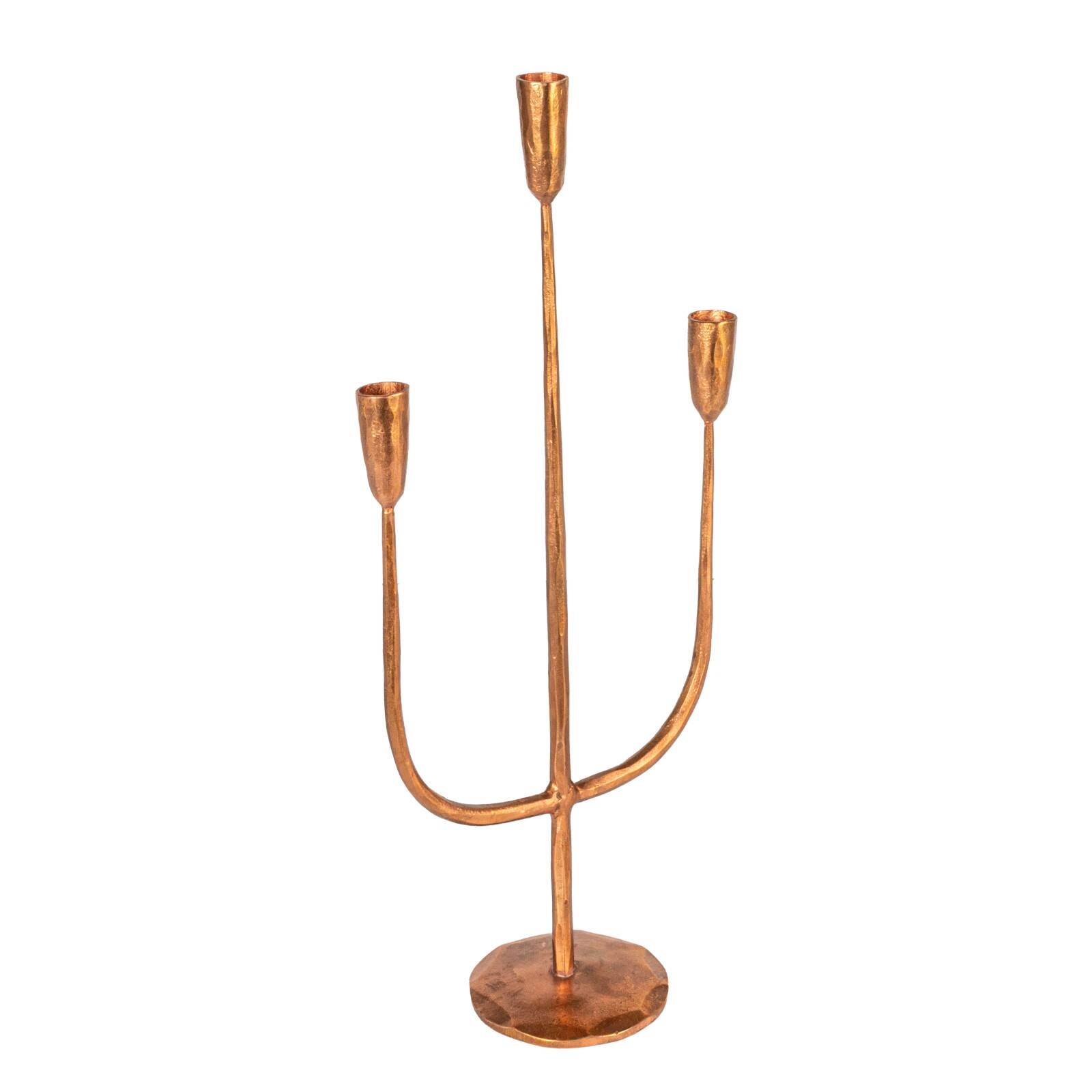 Hello Honey® 21.5" Copper Metal Candelabra