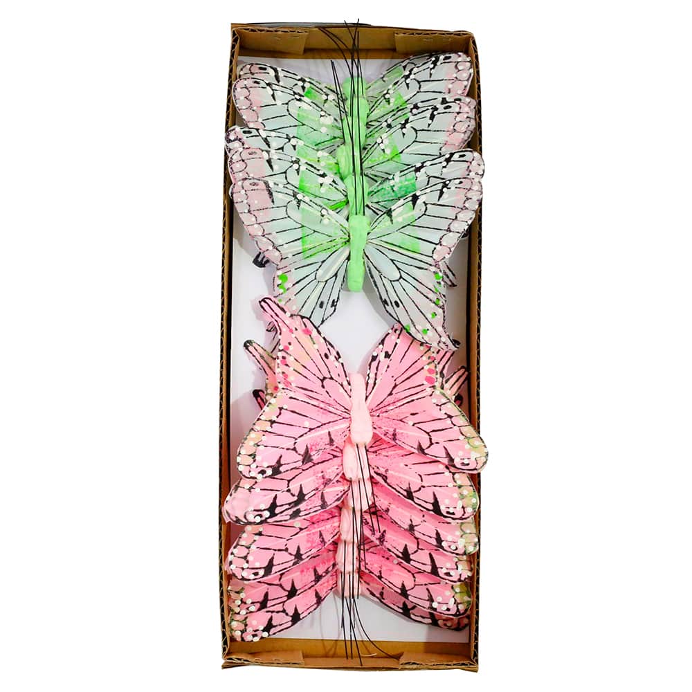 Reliant 4" Assorted Butterflies #2, 12ct.