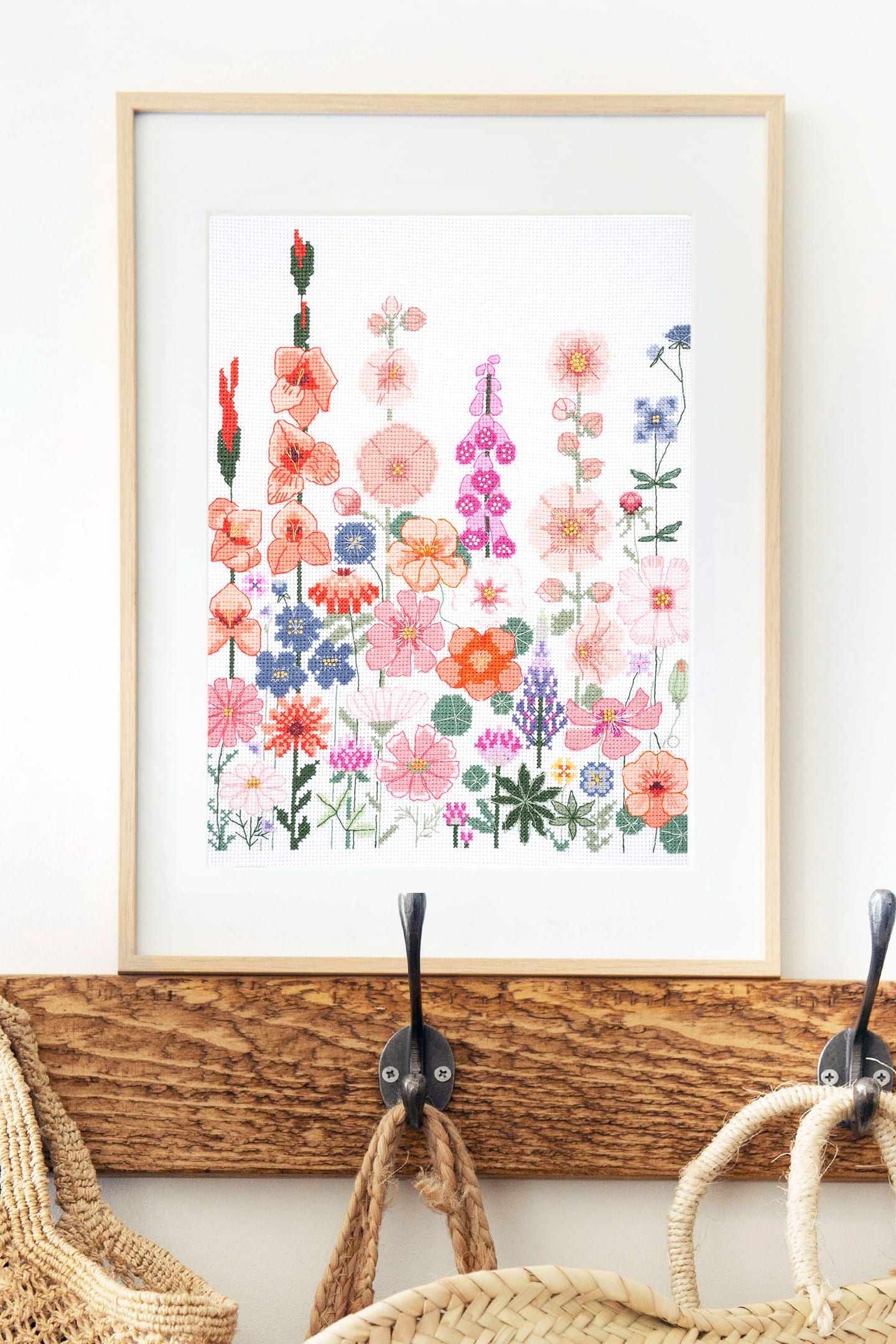 DMC® Climbing Flowers Designer Collection Intermediate Cross Stitch Kit