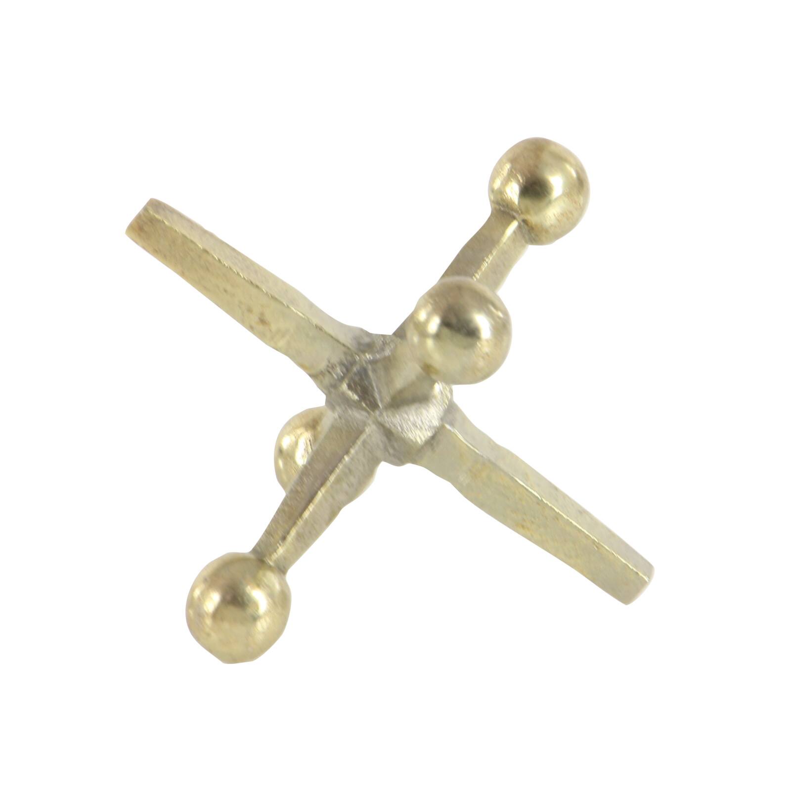 Aluminum Geometric Jacks Sculpture Set